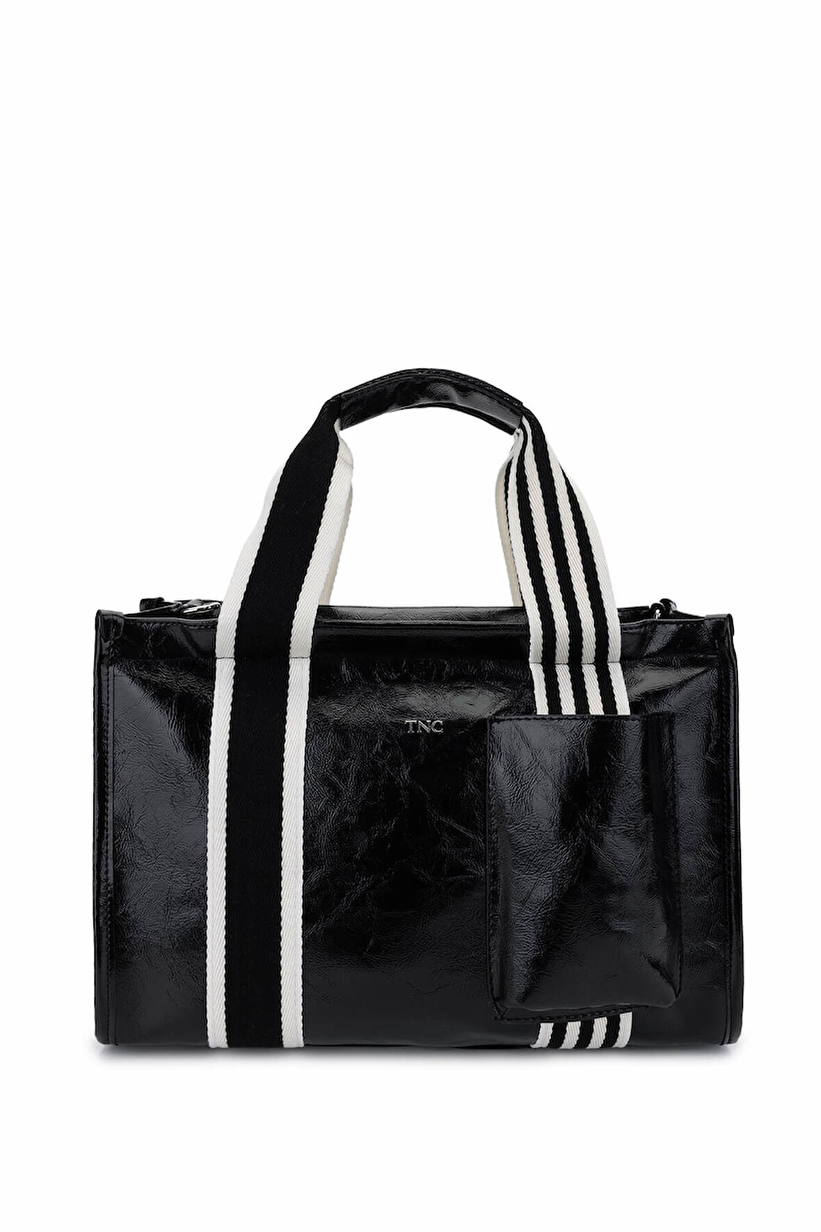 Tamer Tanca Kadın Vegan Siyah Rugan Omuz Çanta 1003 3000 BN CNT Y25 SIYAH KRSK RGN