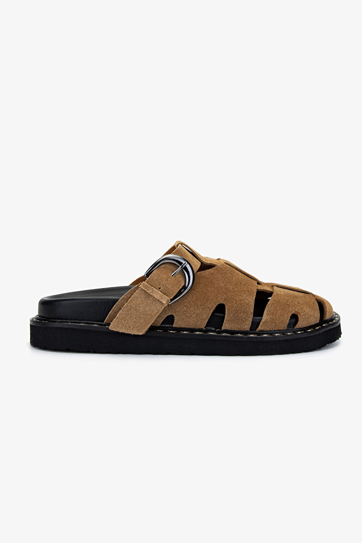 Valmenti Kadın Hakiki Deri Vizon Düz Terlik 154 1500 BN TRLK Y25 SUGERO SUET