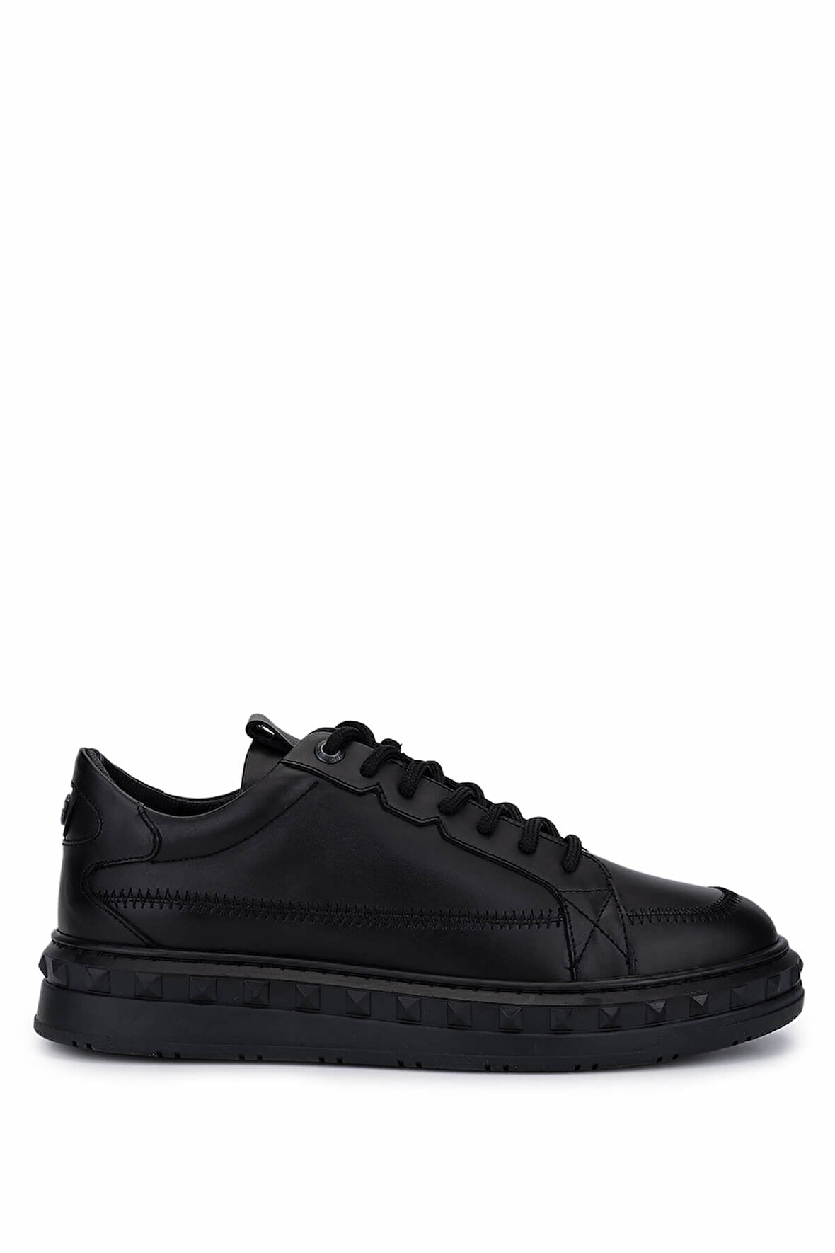 Tamer Tanca Erkek Hakiki Deri Siyah Deri Sneakers & Spor Ayakkabı 352 23159 ERK AYK SK25-26 SIYAH DR