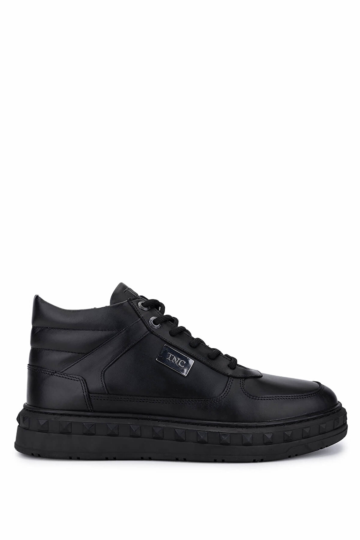 Tamer Tanca Erkek Hakiki Deri Siyah Deri Sneakers & Spor Bot 352 23521 ERK BOT SK25-26 SIYAH DR