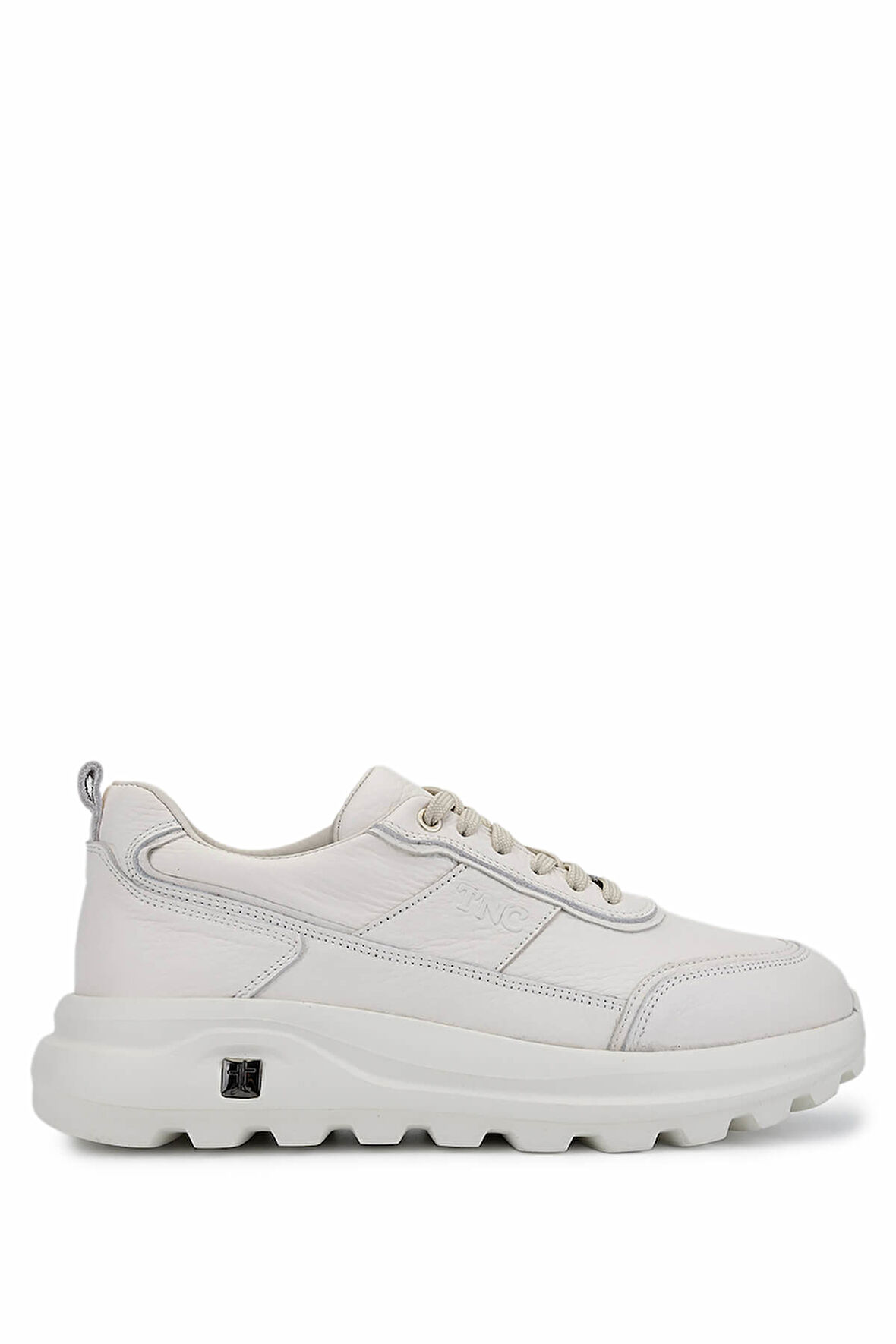 Tamer Tanca Erkek Hakiki Deri Beyaz Sneakers & Spor Ayakkabı 298 3160-30219 ERK AYK SK25-26 KIRIK BEYAZ