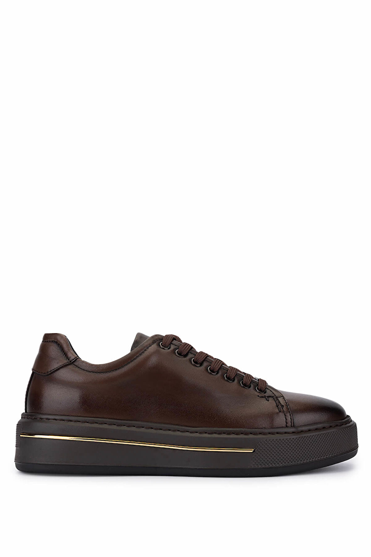 Tamer Tanca Erkek Hakiki Deri Kahverengi Sneakers & Spor Ayakkabı 298 3259-8086 ERK AYK SK25-26 KAHVE DR ALKL