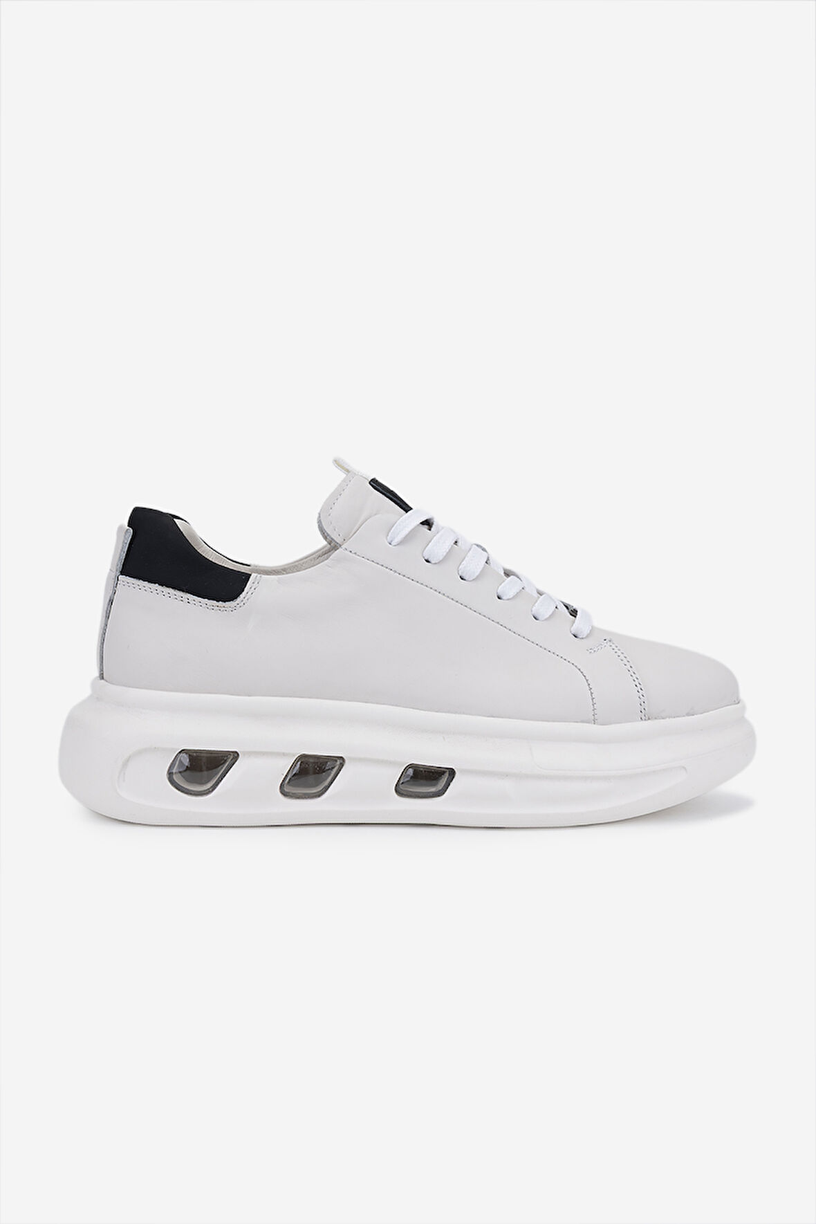Valmenti Erkek Hakiki Deri Kırık Beyaz Sneakers & Spor Ayakkabı 298 3194-7585 ERK AYK SK25-26 OFF WHITE NAPPA