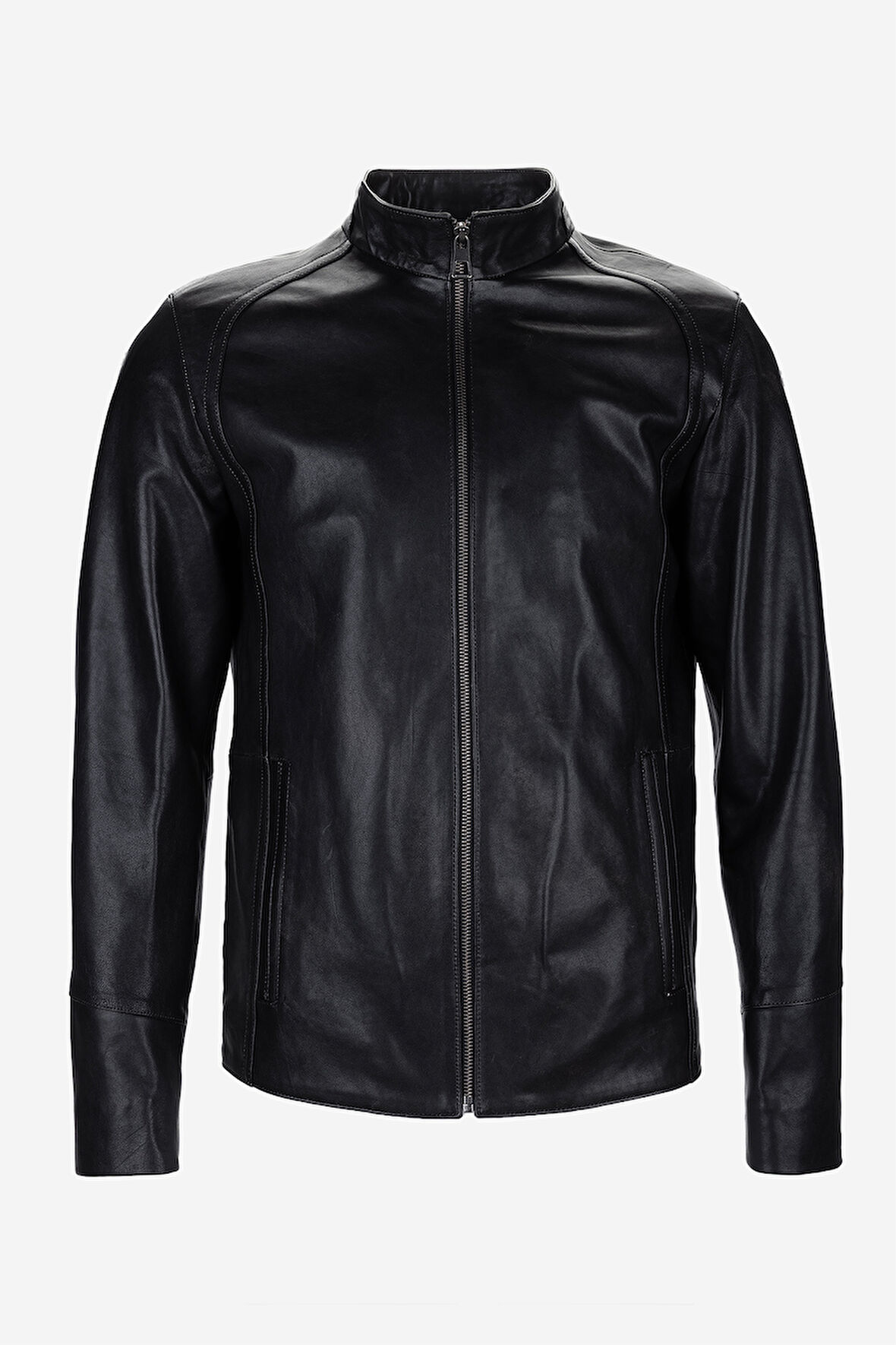 Valmenti Erkek Hakiki Deri Siyah Eskitme Deri Mont 1000 033 ERK DERIMONT Y25 SIYAH ESKITME