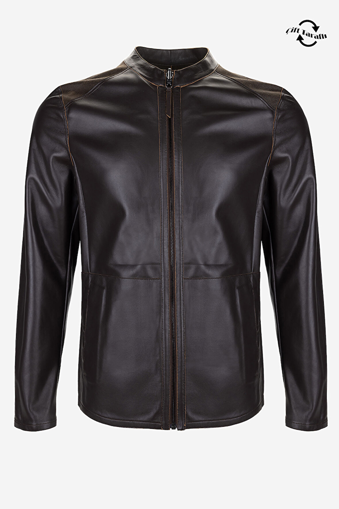 Valmenti Erkek Hakiki Deri Kahverengi Deri Mont 1000 032 ERK DERIMONT Y25 KAHVE DOKME