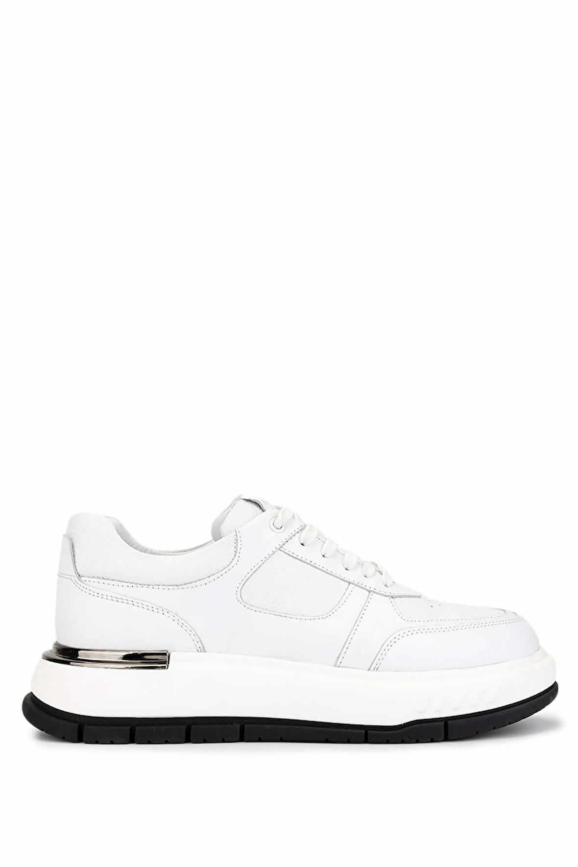 Tamer Tanca Erkek Hakiki Deri Beyaz Sneakers & Spor Ayakkabı 298 3228-2605 ERK AYK SK25-26 BEYAZ