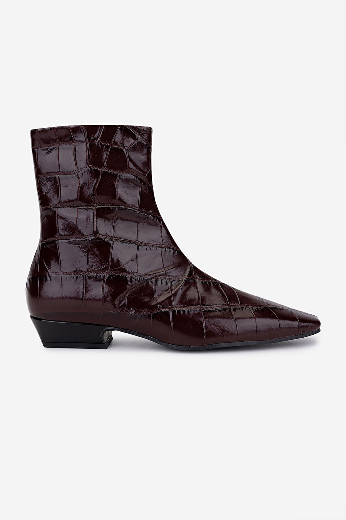 Valmenti Kadın Hakiki Deri Bordo Topuklu Bot 1154 309 BN BOT SK25-26 BORDO