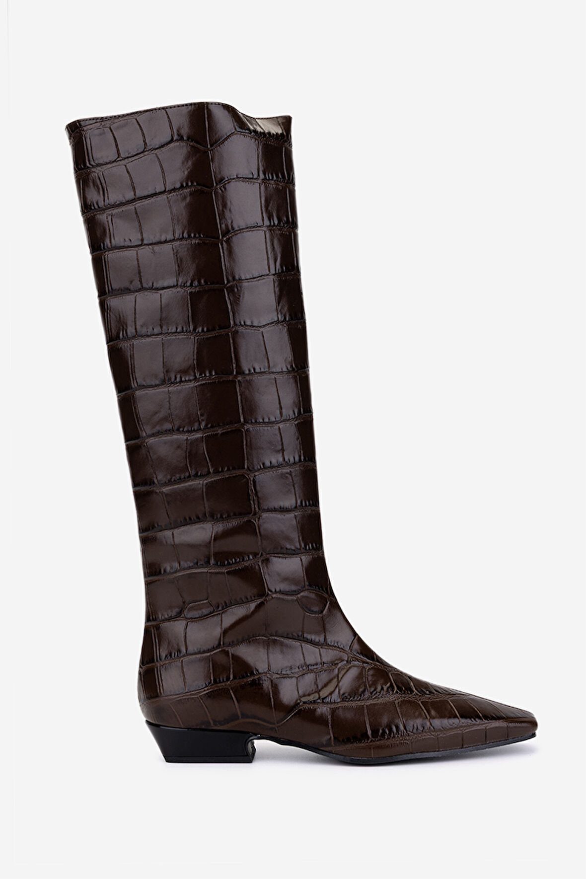 Valmenti Kadın Hakiki Deri Kahverengi Topuklu Çizme 1154 312 BN CZM SK25-26 CAFFE