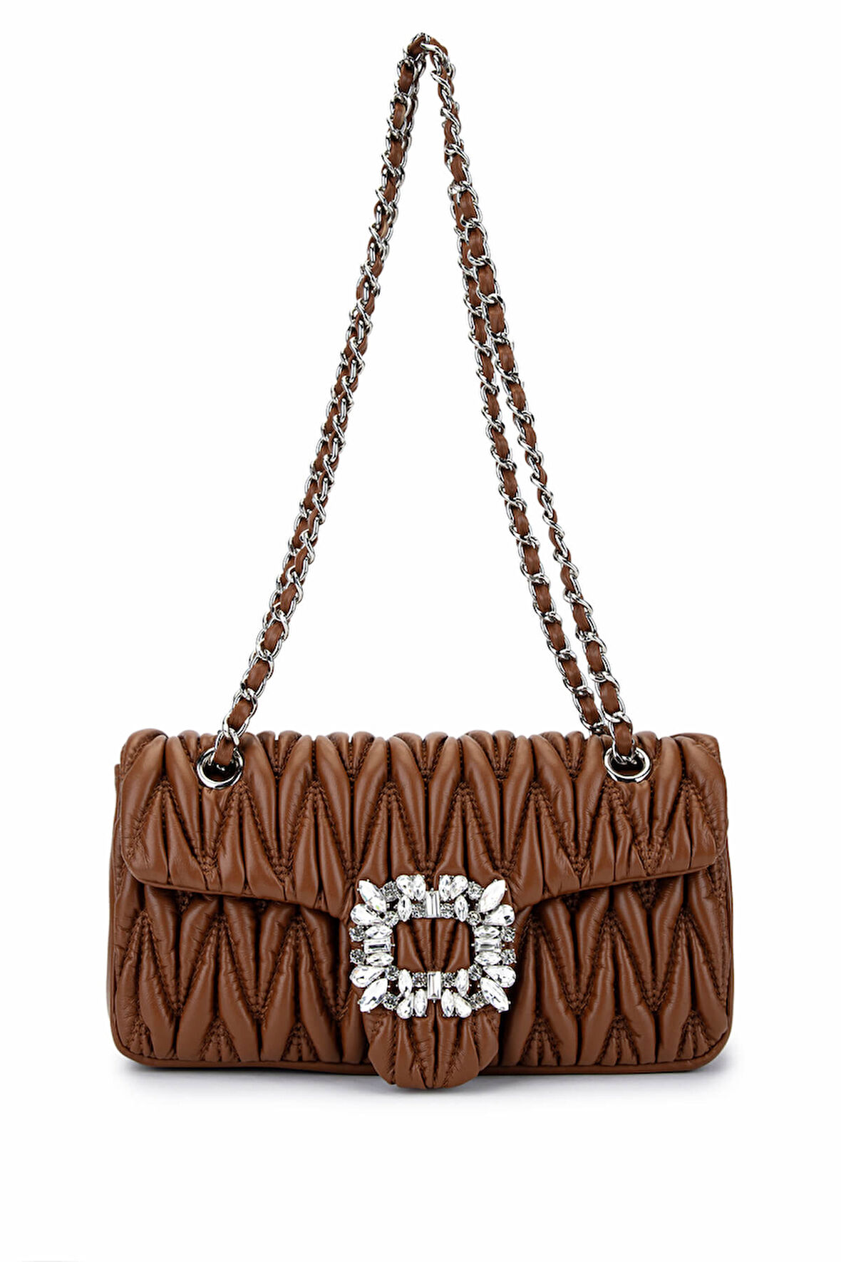 Tamer Tanca Kadın Suni Deri Camel Omuz Çanta 921 27123 BN CNT SK25-26 CAMEL