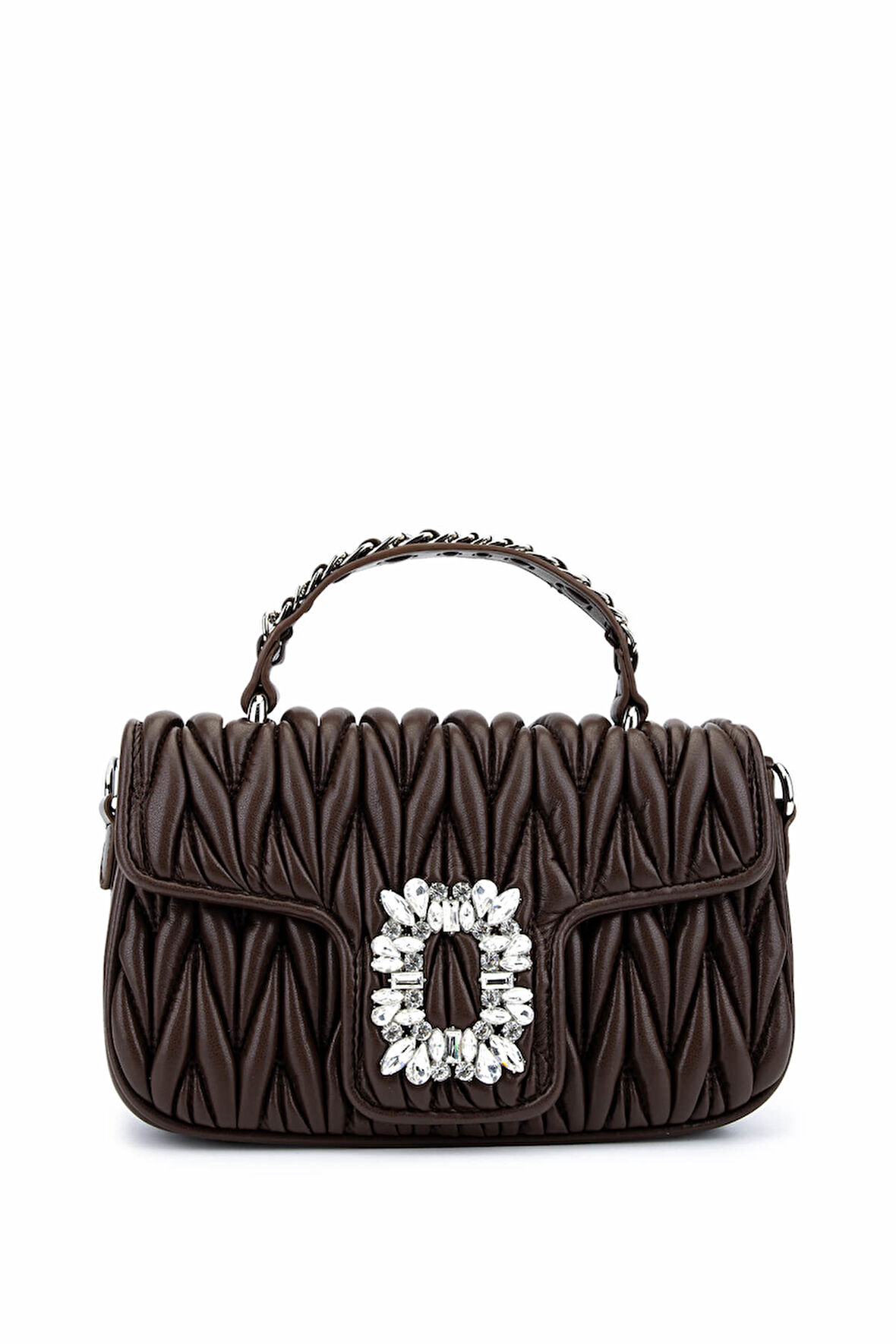 Tamer Tanca Kadın Suni Deri Kahverengi Omuz Çanta 921 27126 BN CNT SK25-26 KAHVE