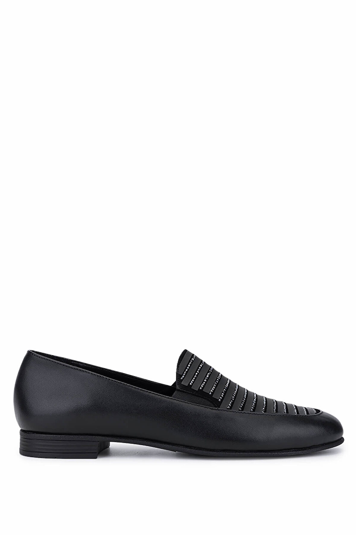 Tamer Tanca Kadın Hakiki Deri Siyah Loafer Ayakkabı 1120 975 BN AYK SK25-26 SIYAH DERI