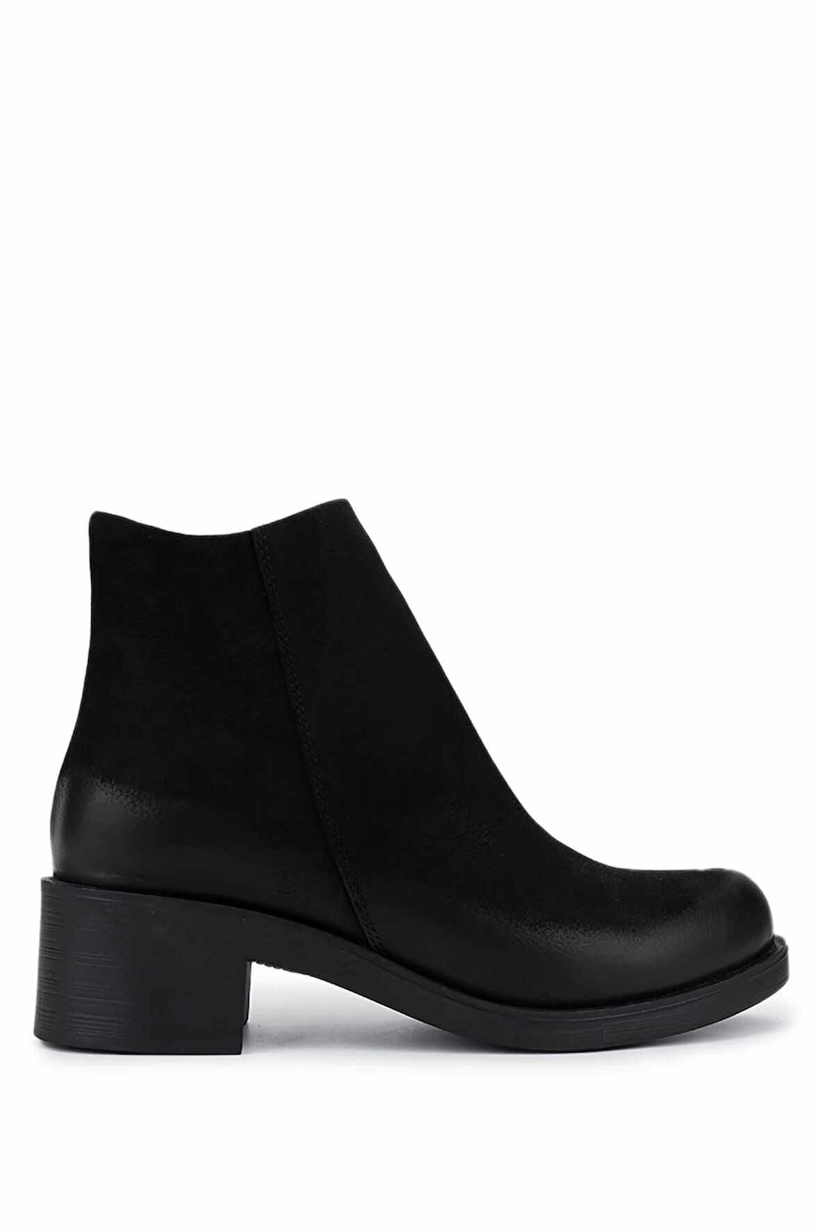 Tamer Tanca Kadın Hakiki Deri Siyah Nubuk Topuklu Bot 599 48 BN BOT SK25-26 SIYAH NUBUK