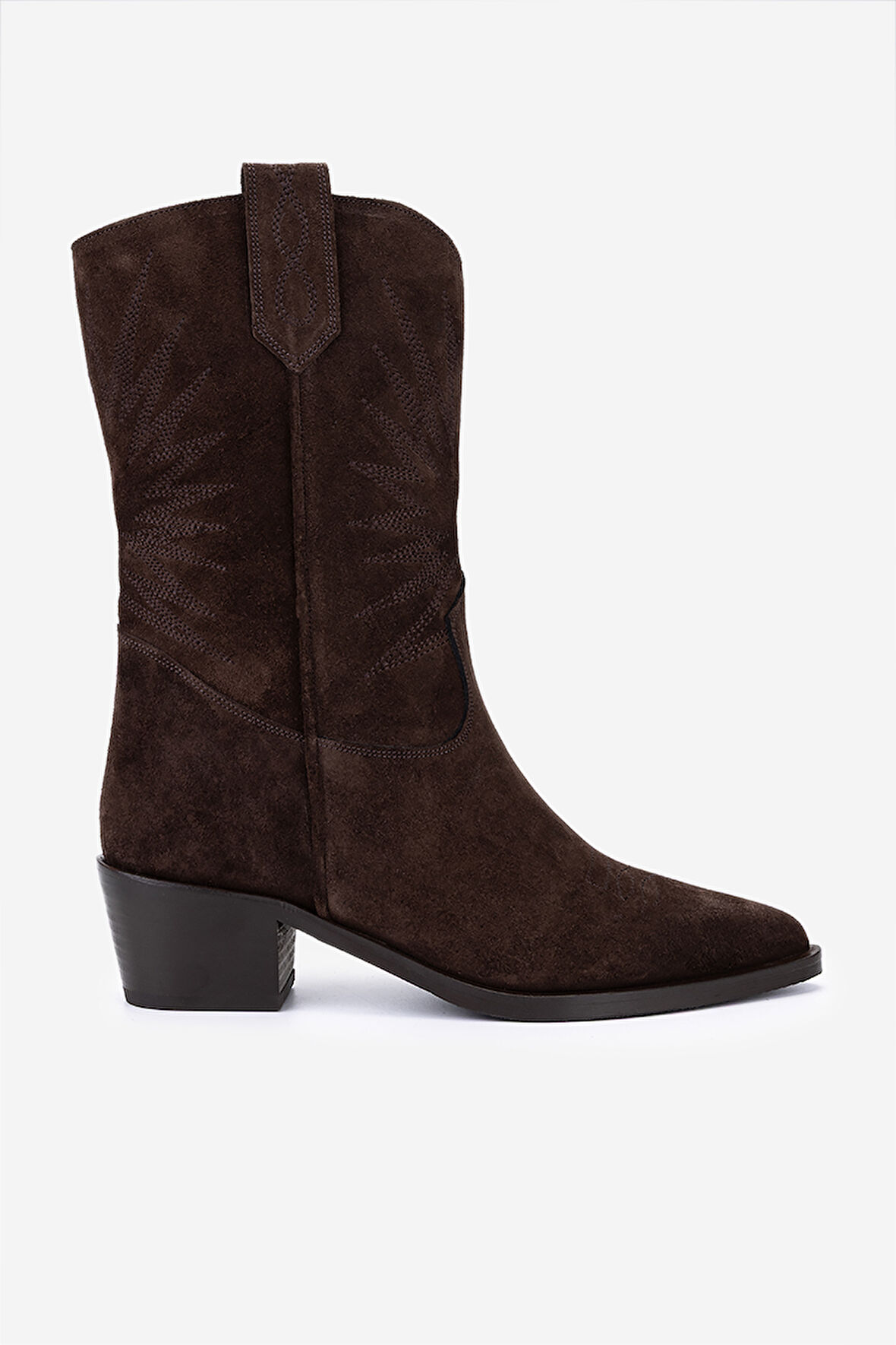 Valmenti Kadın Hakiki Deri Kahverengi Süet Western Bot 1135 0204 BN BOT SK25-26 KAHVE SUET