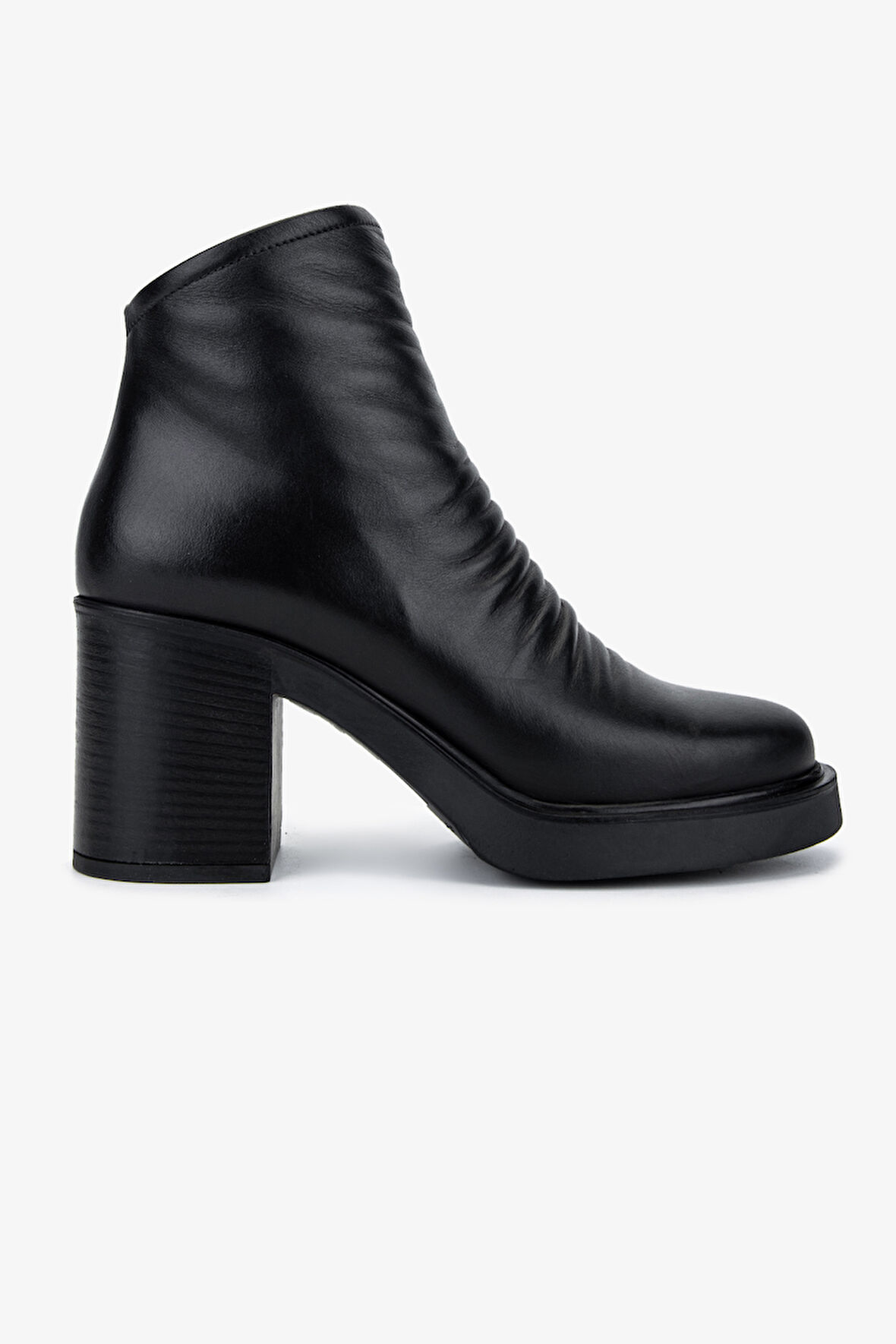 Valmenti Kadın Hakiki Deri Siyah Deri Topuklu Bot 231 3452-1 BN BOT SK25-26 SIYAH DR