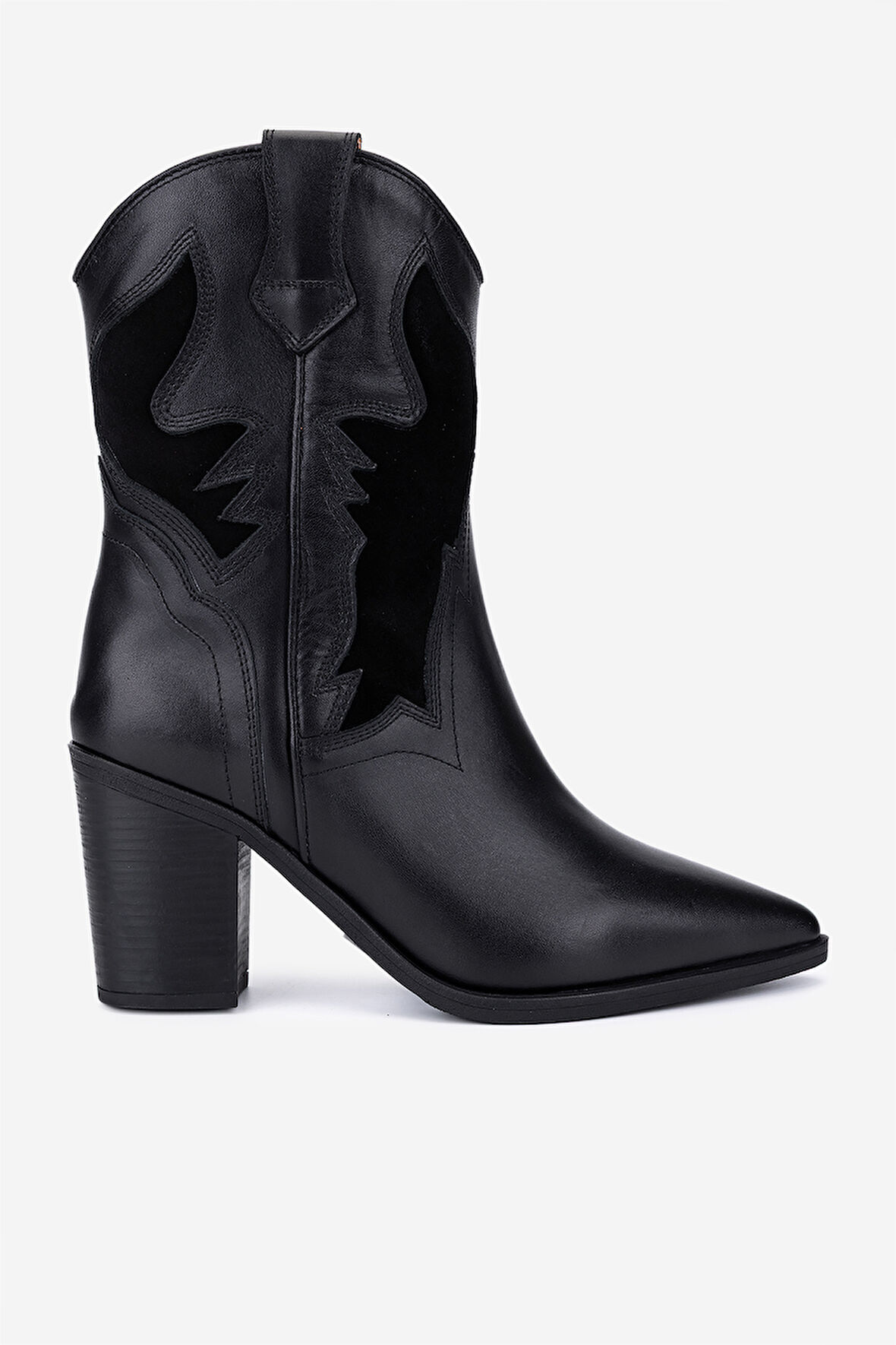 Valmenti Kadın Hakiki Deri Siyah Western Bot 1072 7193 BN BOT SK25-26 SIYAH