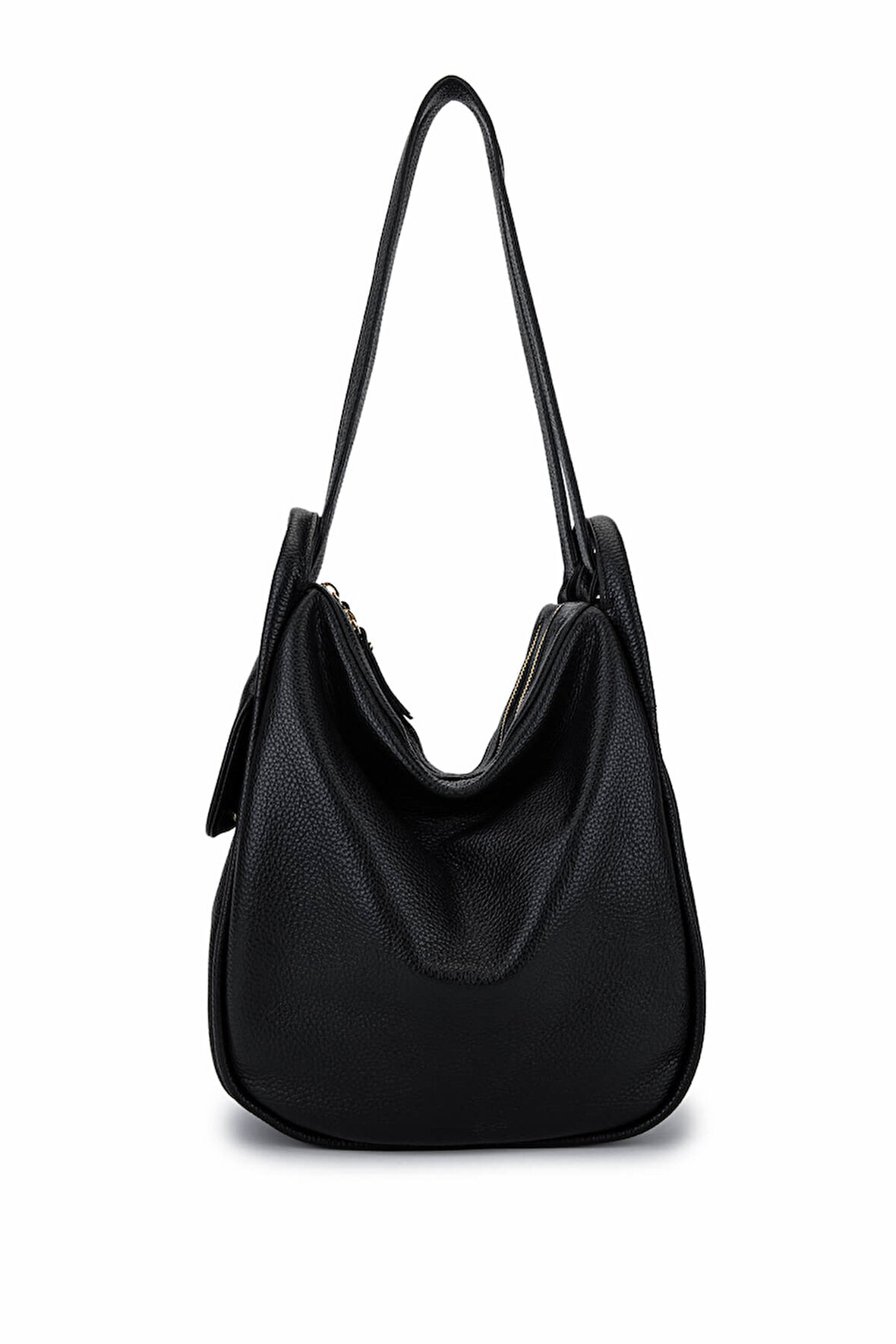 Bruno Rossi Bag Kadın Hakiki Deri Siyah Sırt & Omuz Çantası 1048 MLX14G BN CNT SK25-26 NERO