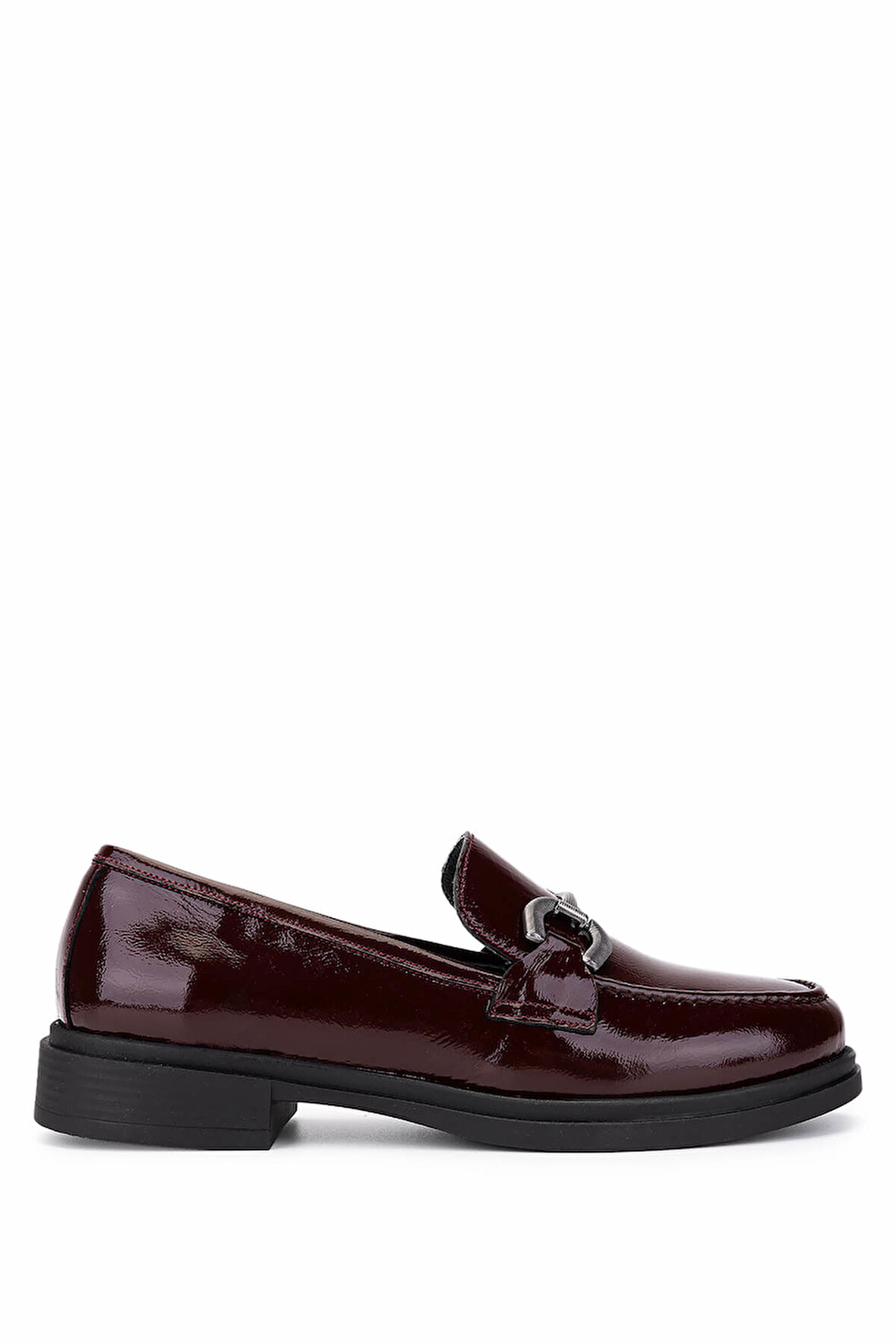 Tamer Tanca Kadın Hakiki Deri Bordo Loafer Ayakkabı 899 26101 BN AYK SK25-26 K.BORDO RGN