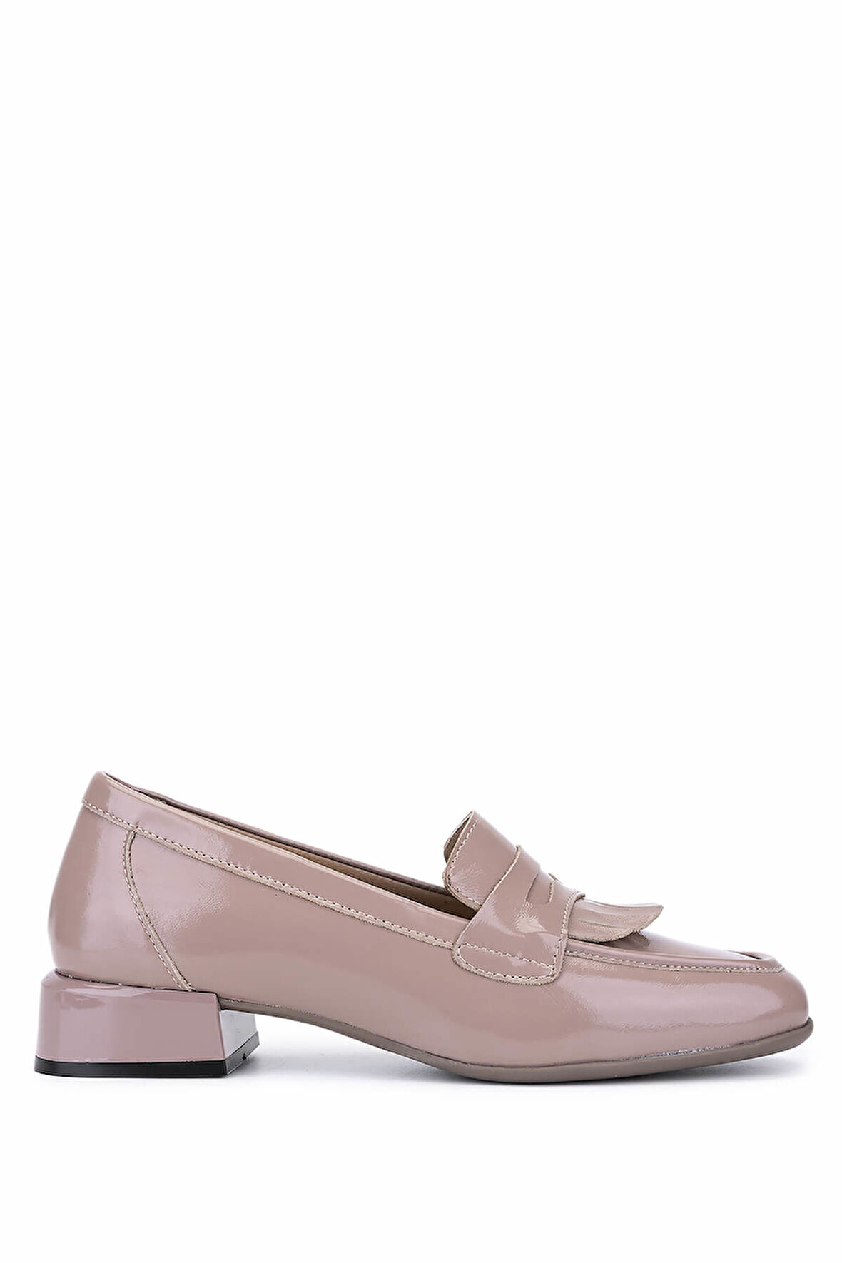 Tamer Tanca Kadın Hakiki Deri Vizon Rugan Loafer Ayakkabı 1161 7206 BN AYK SK25-26 VIZON KRSK RGN