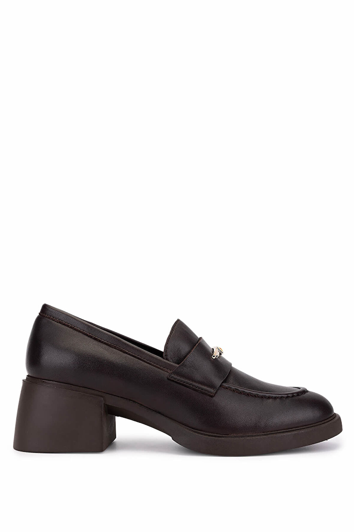 Tamer Tanca Kadın Hakiki Deri Kahverengi Loafer Ayakkabı 294 11412 BN AYK SK25-26 KAHVE