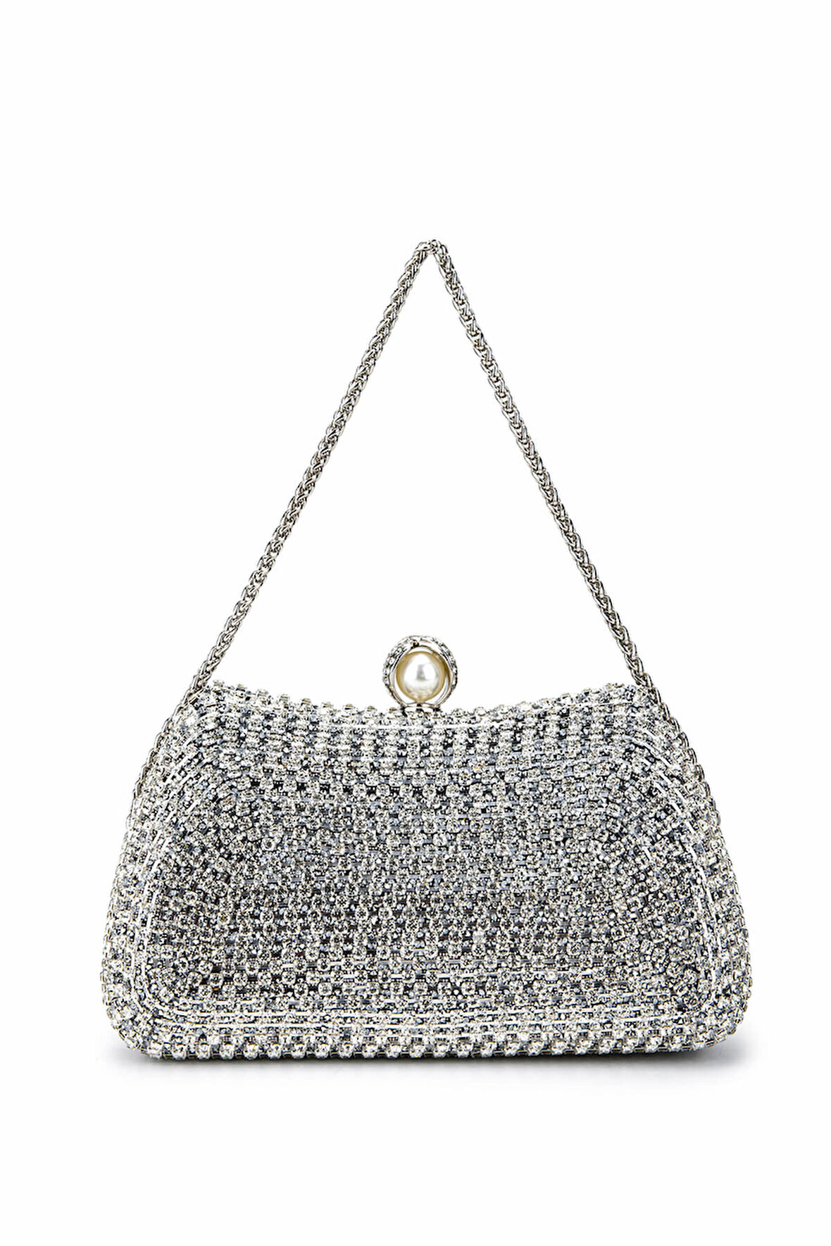 Tamer Tanca Kadın Vegan Gri Abiye Çanta 1083 037 BN CNT SK25-26 GUMUS