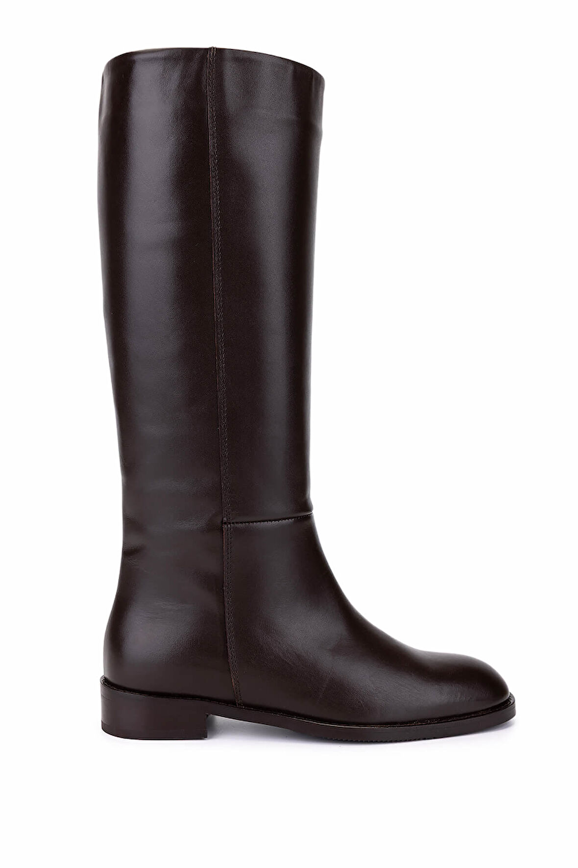 Tamer Tanca Kadın Hakiki Deri Kahverengi Klasik Çizme 33 12005 BN CZM SK25-26 KAHVE DERI