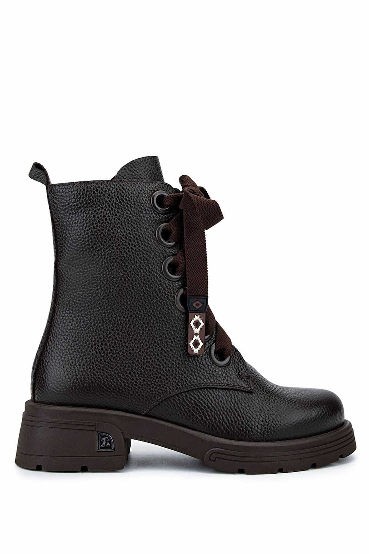 Tamer Tanca Kadın Hakiki Deri Kahverengi Floter Klasik Bot 33 3828 BN BOT SK25-26 KAHVE FLOTER