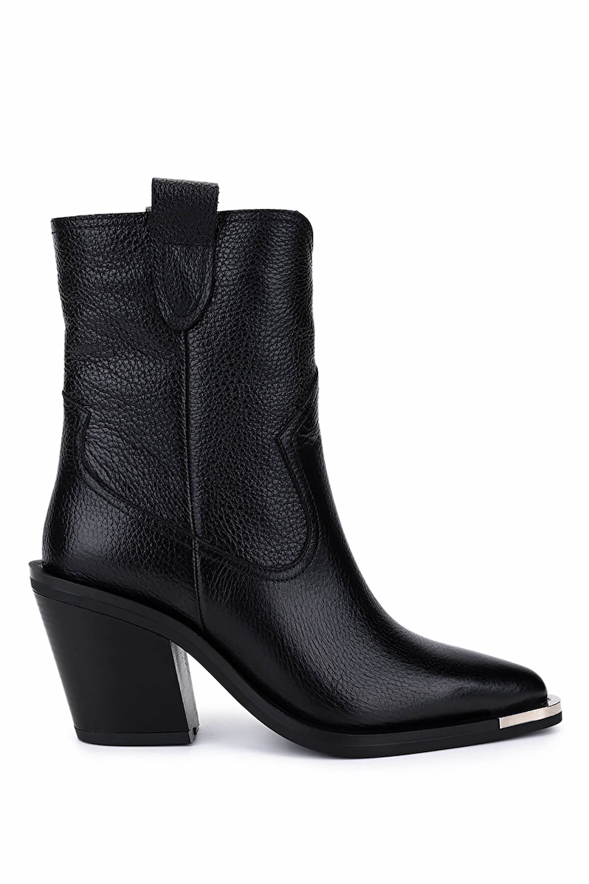 Tamer Tanca Kadın Hakiki Deri Siyah Floter Klasik Bot 33 20010 BN BOT SK25-26 SIYAH FLOTER