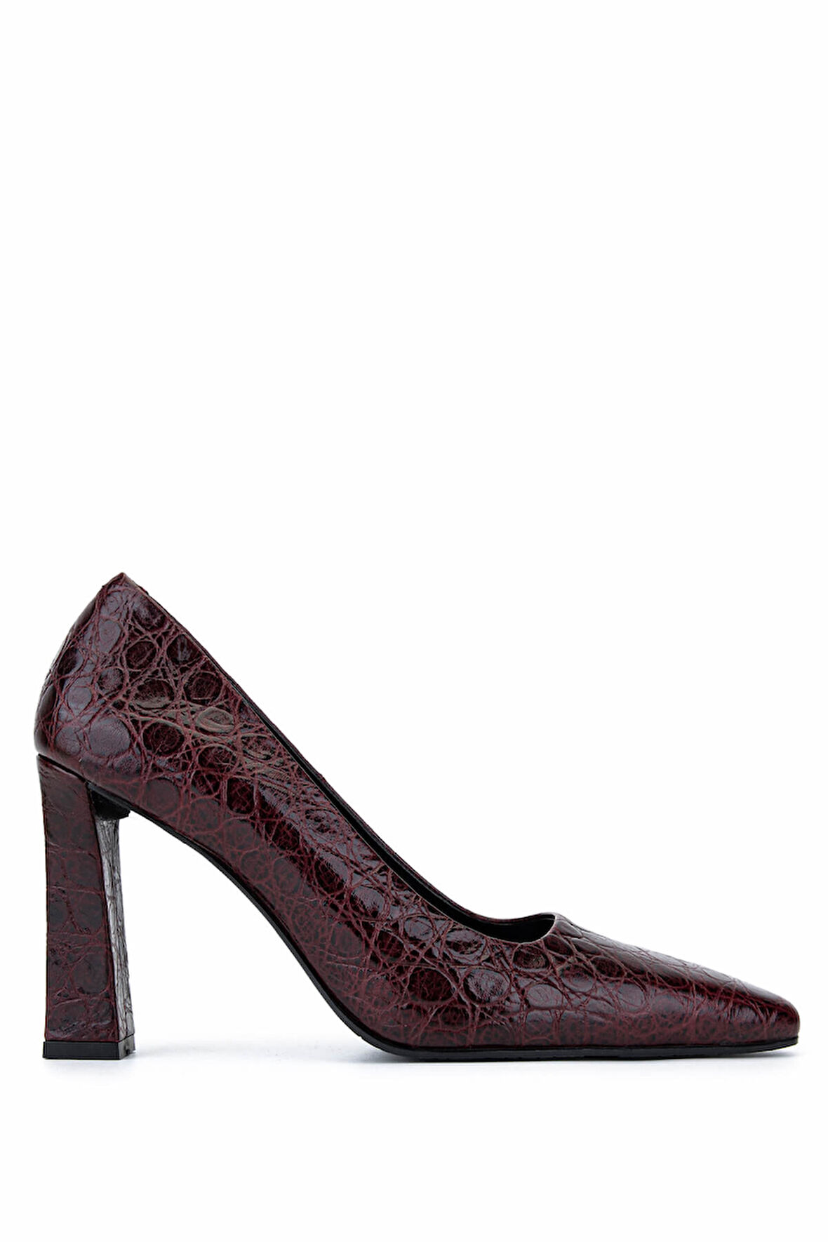 Tamer Tanca Kadın Bordo Rugan Topuklu Ayakkabı 1138 5147 BN AYK SK25-26 BORDO FSLY