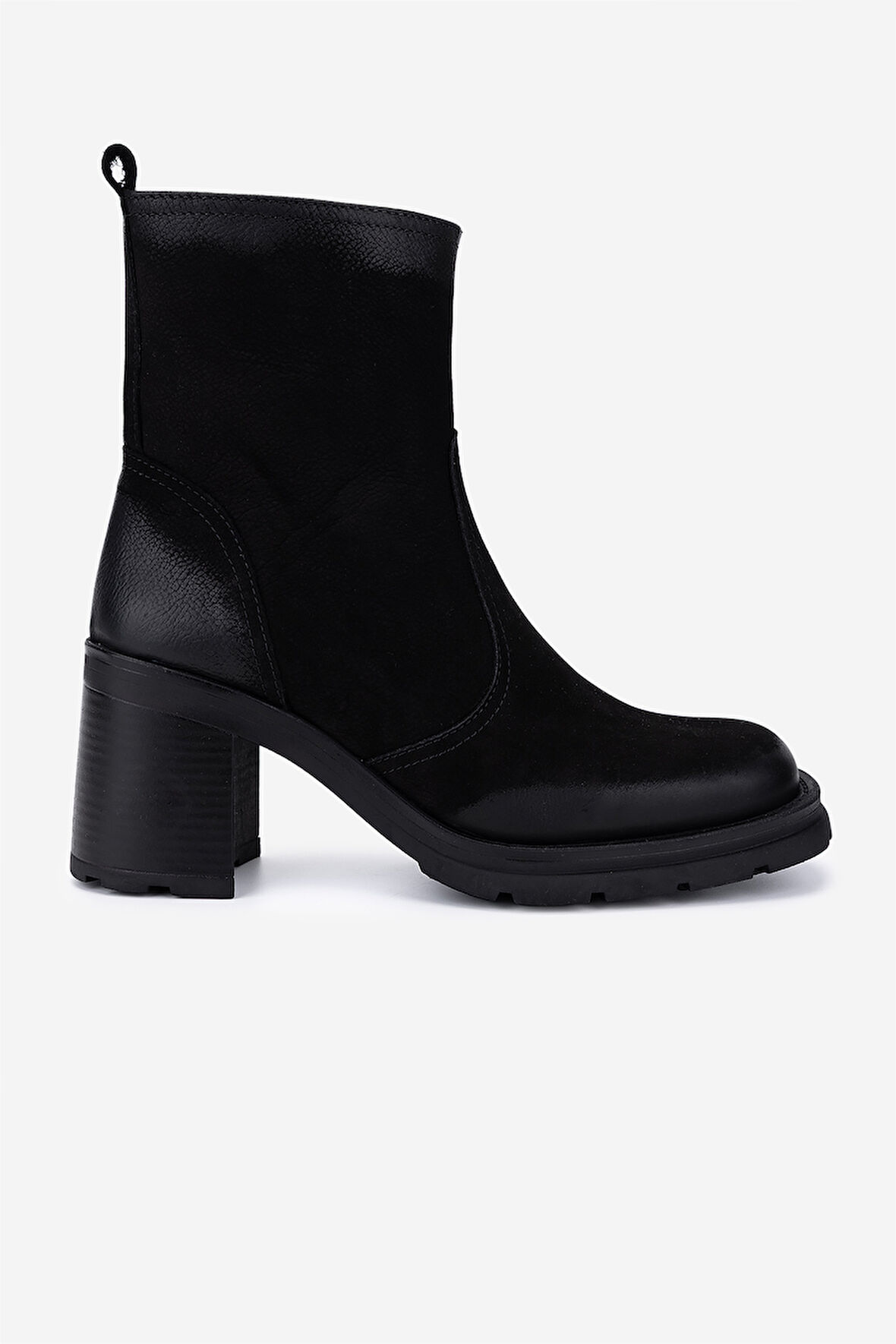 Valmenti Kadın Hakiki Deri Siyah Nubuk Topuklu Bot 324 7988 BN BOT SK25-26 SIYAH NBK