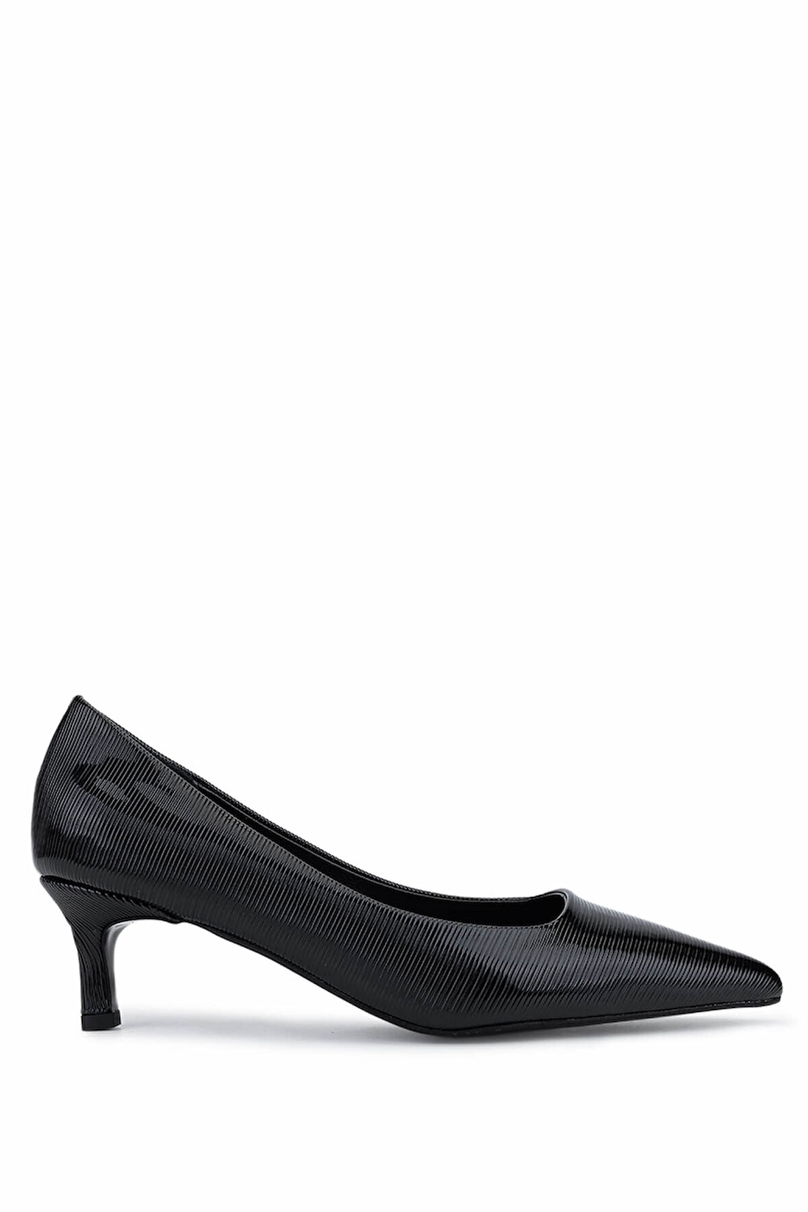 Tamer Tanca Kadın Suni Deri Siyah Topuklu Ayakkabı 735 8318 BN AYK SK25-26 SIYAH