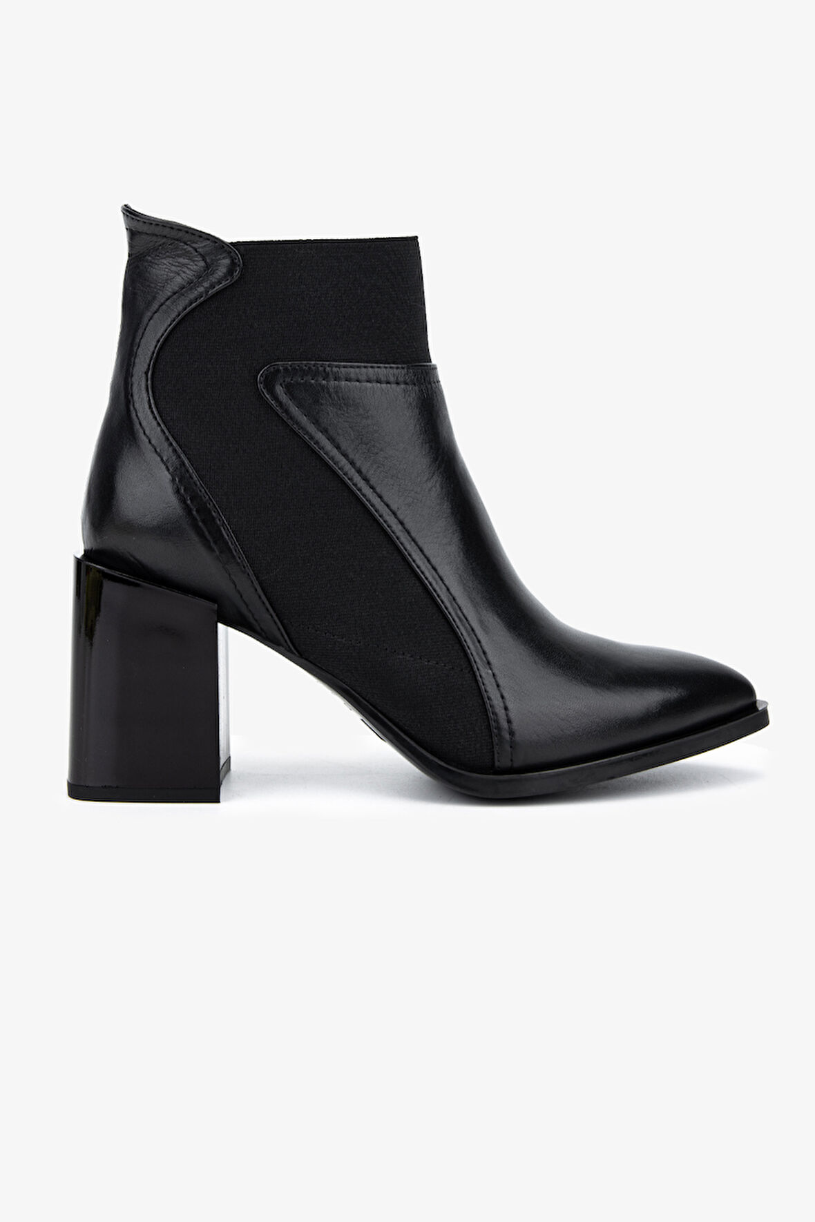 Valmenti Kadın Hakiki Deri Siyah Deri Topuklu Bot 1167 4005 BN BOT SK25-26 SIYAH DR