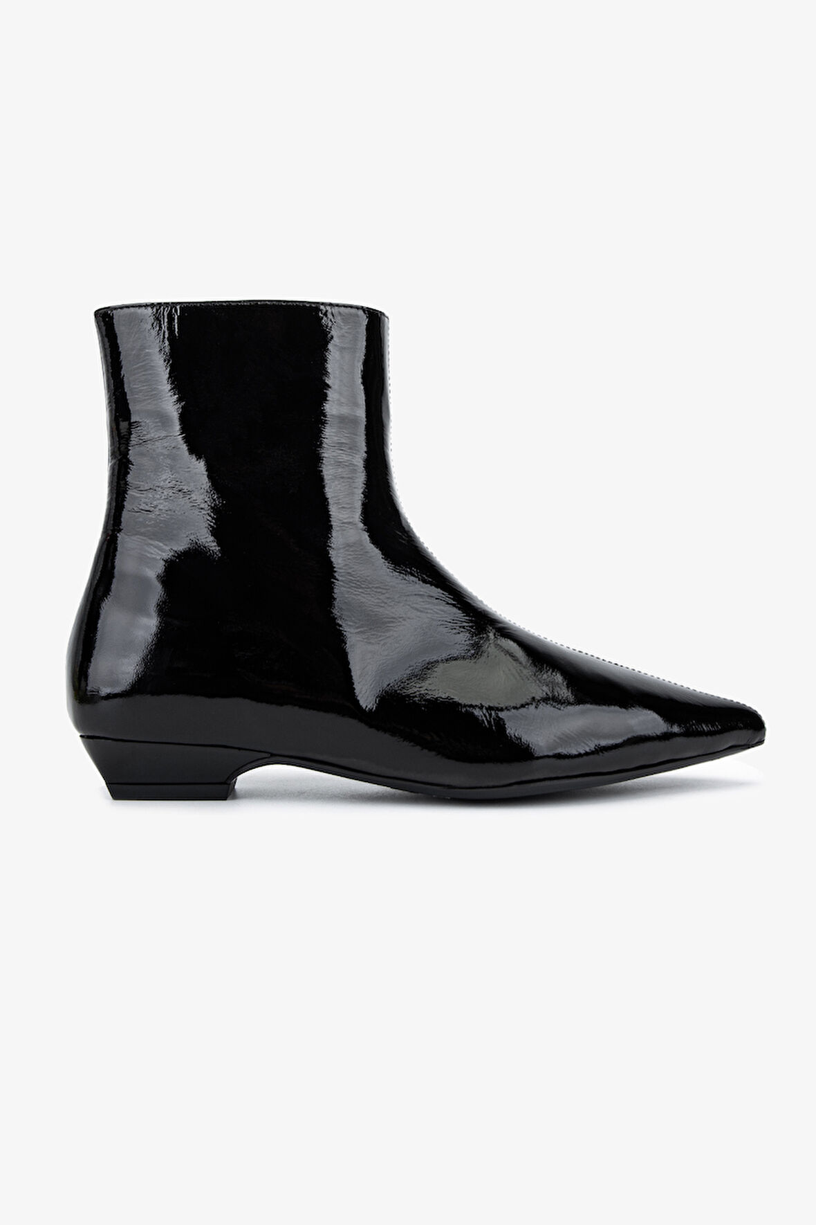 Valmenti Kadın Hakiki Deri Siyah Rugan Topuklu Bot 1167 4047 BN BOT SK25-26 SIYAH RGN