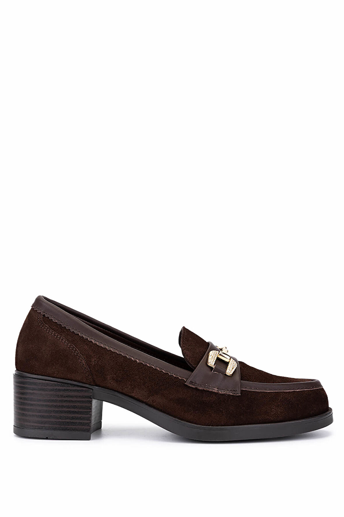 Tamer Tanca Kadın Hakiki Deri Kahverengi Makosen Ayakkabı 488 1385 BN AYK SK25-26 KHV SUET/DR