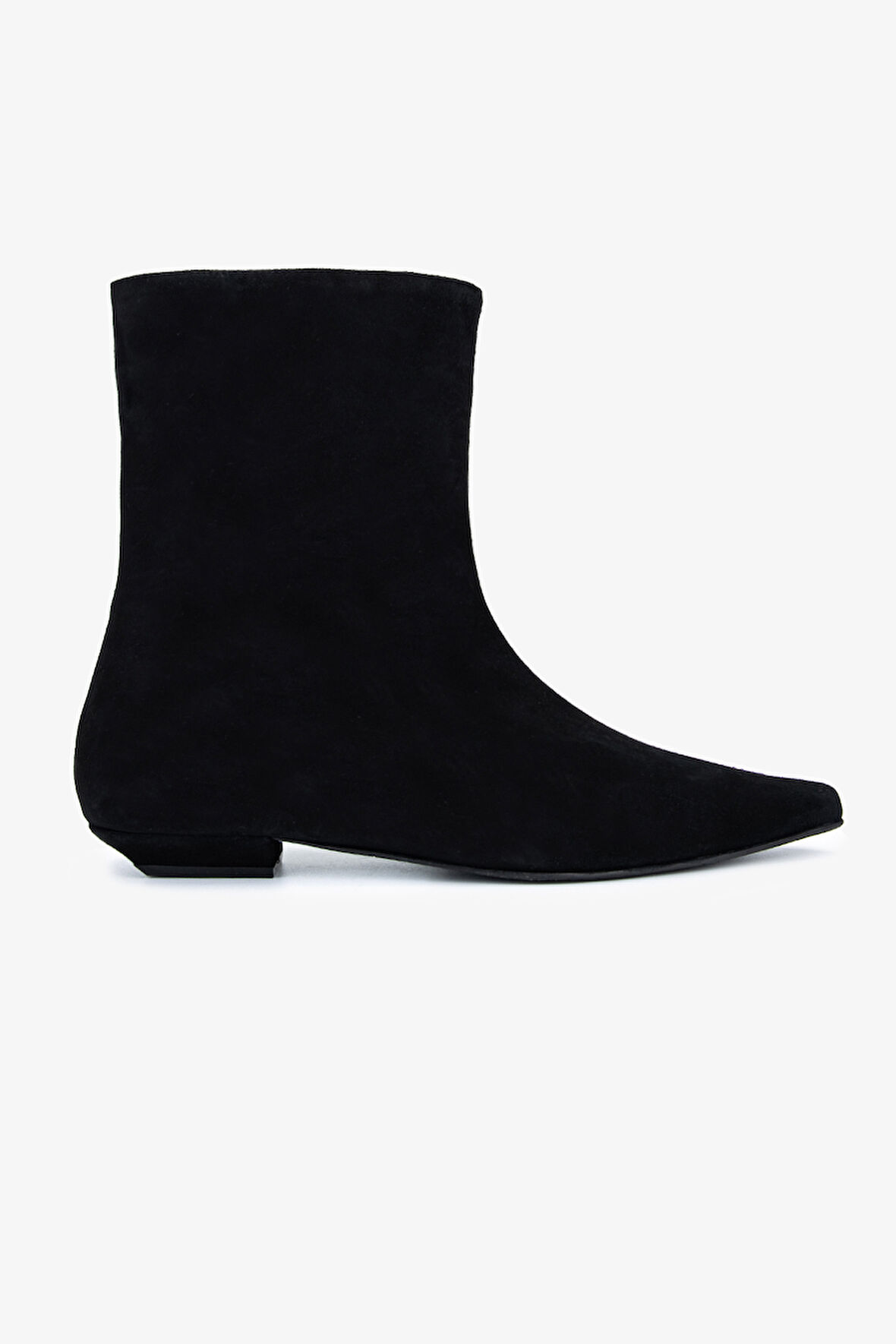 Valmenti Kadın Hakiki Deri Siyah Süet Düz Bot 1168 8157 BN BOT SK25-26 SIYAH SUET