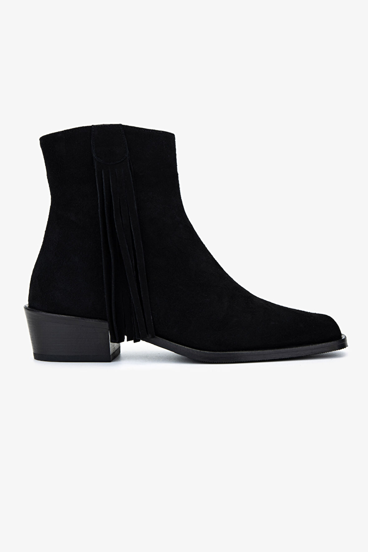 Valmenti Kadın Hakiki Deri Siyah Süet Topuklu Bot 1168 8141 BN BOT SK25-26 SIYAH SUET