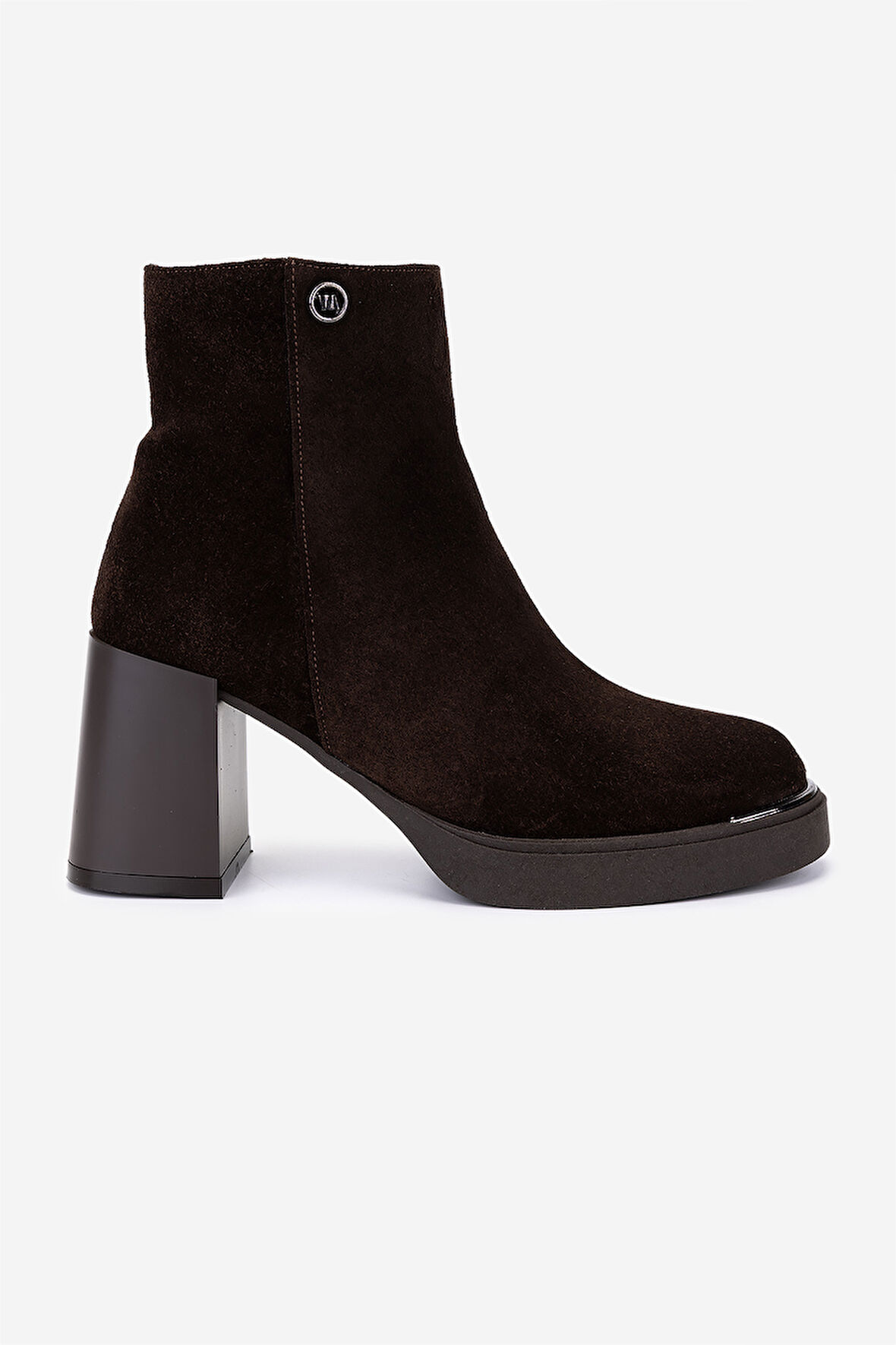 Valmenti Kadın Hakiki Deri Kahverengi Süet Topuklu Bot 51 9044 BN BOT SK25-26 KAHVE SUET