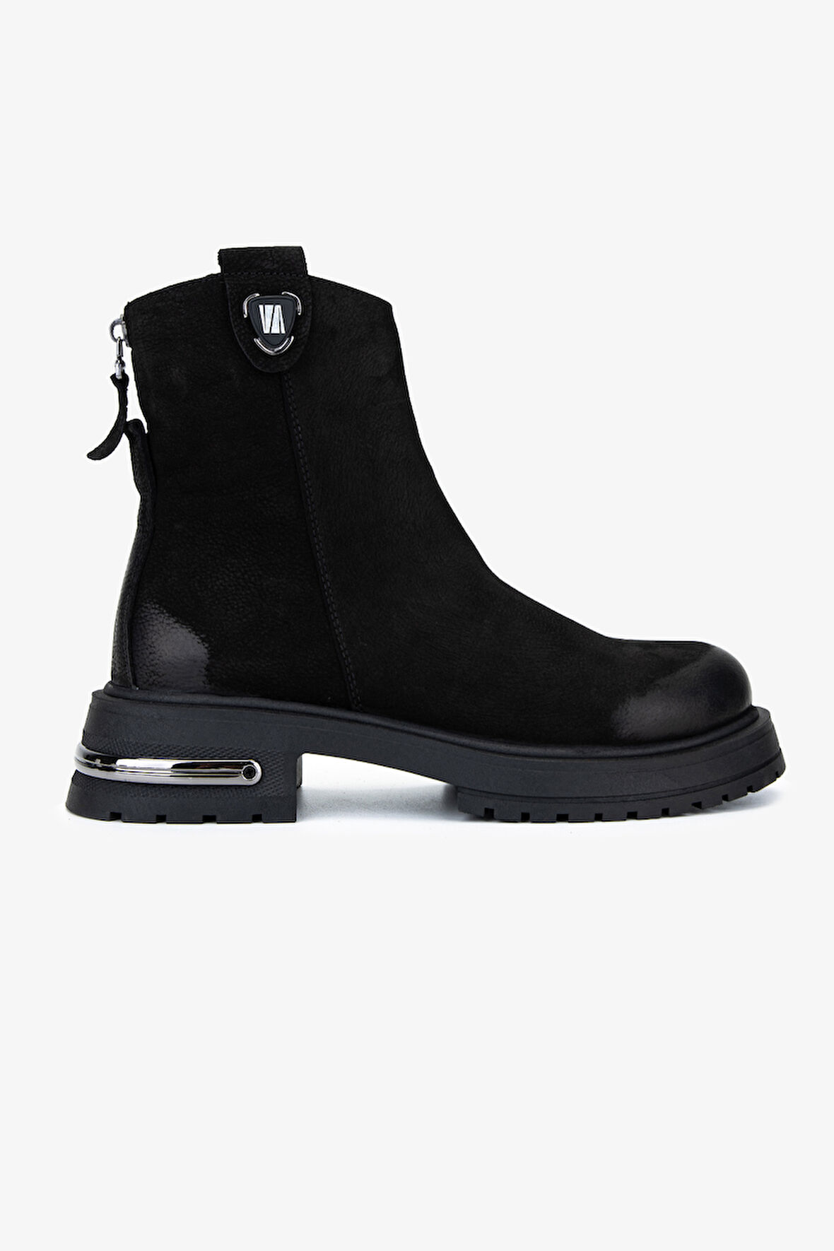 Valmenti Kadın Hakiki Deri Siyah Nubuk Casual Bot 1164 25573 BN BOT SK25-26 SIYAH NBK