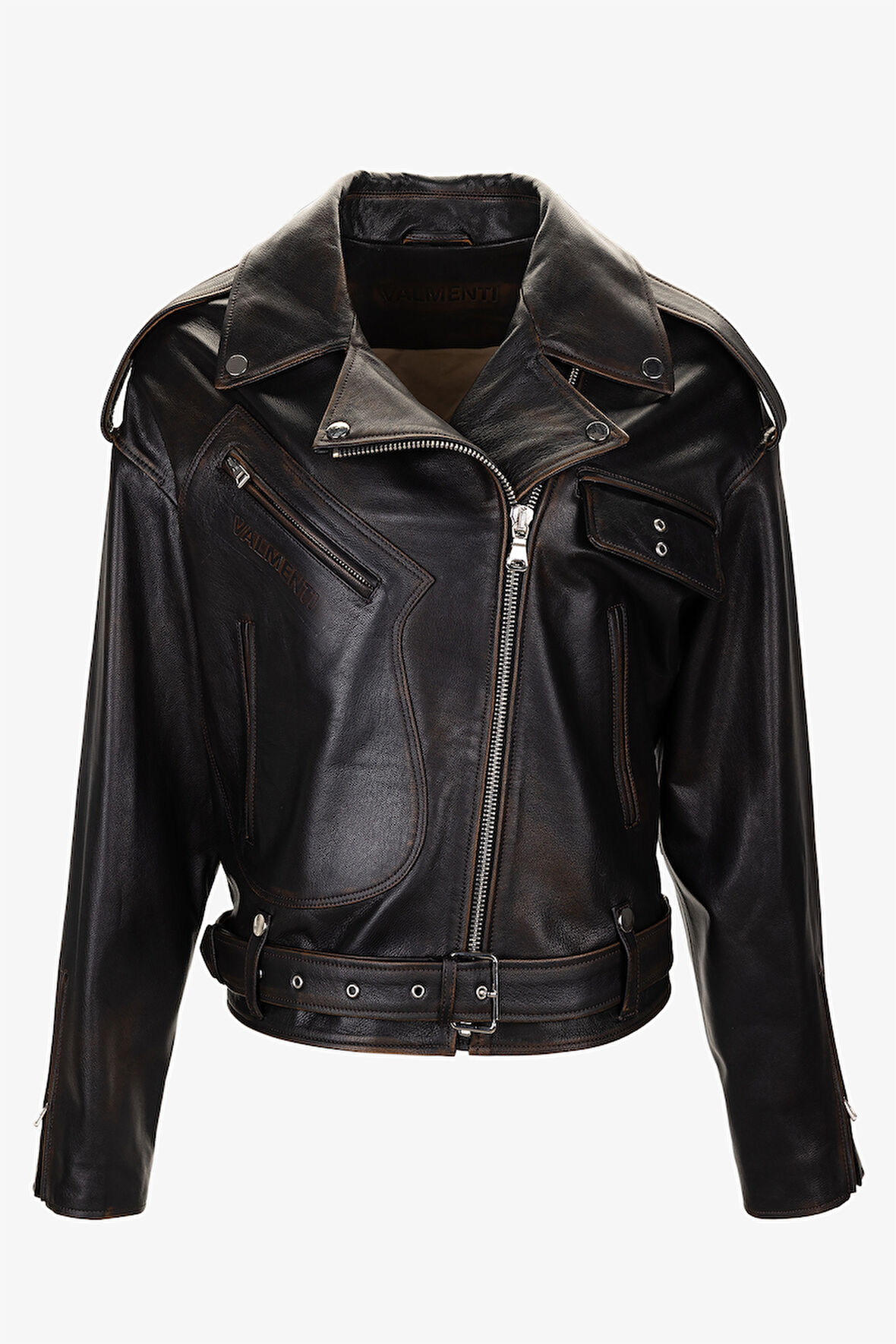Valmenti Kadın Hakiki Deri Viski Eskitme Deri Mont 993 SPARK BYN DERIMONT SK25/26 VISKI ESKITME