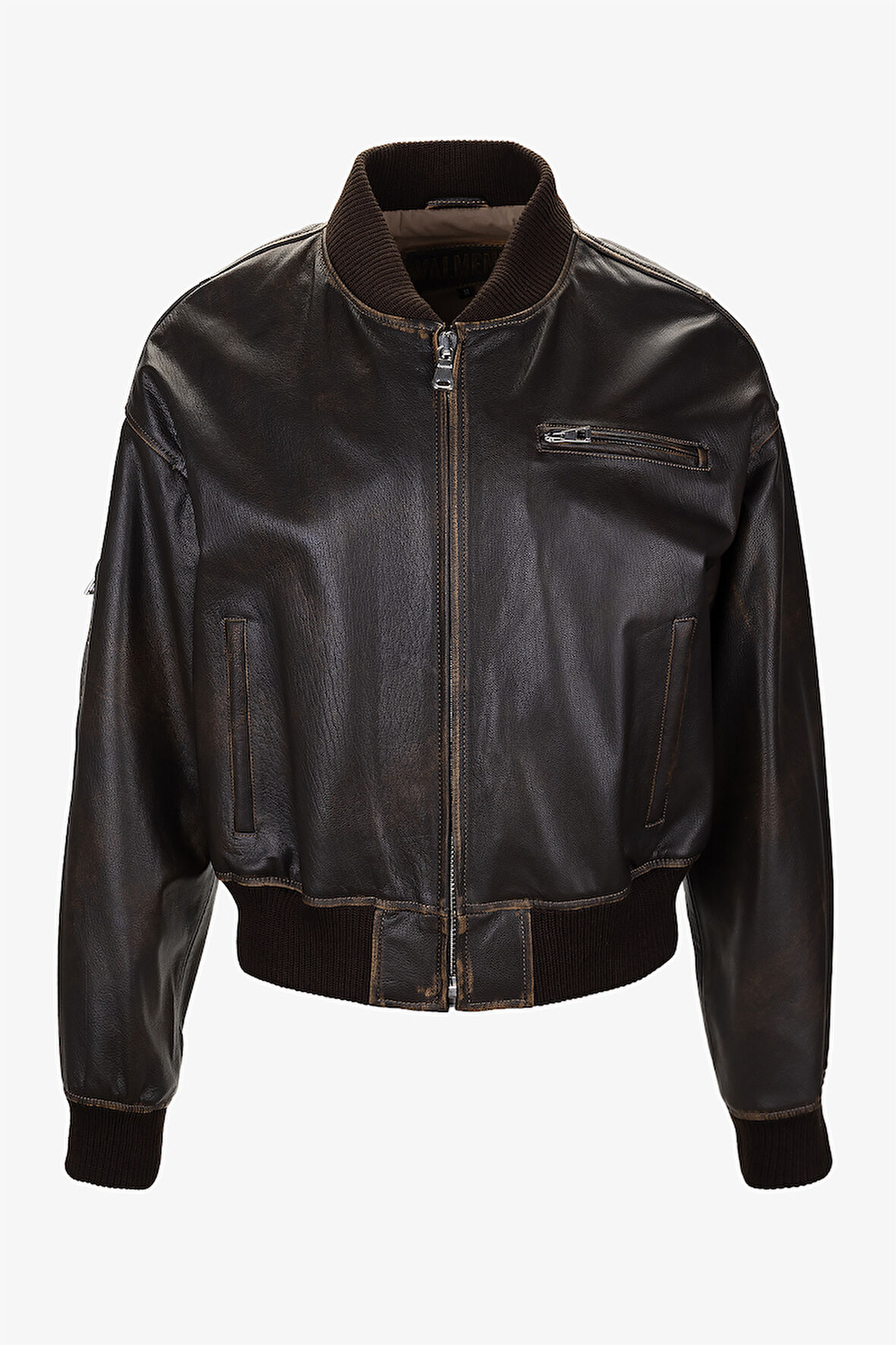 Valmenti Kadın Hakiki Deri Kahverengi Deri Mont 993 BOMBER BYN DERIMONT SK25/26 VISKI DOKME