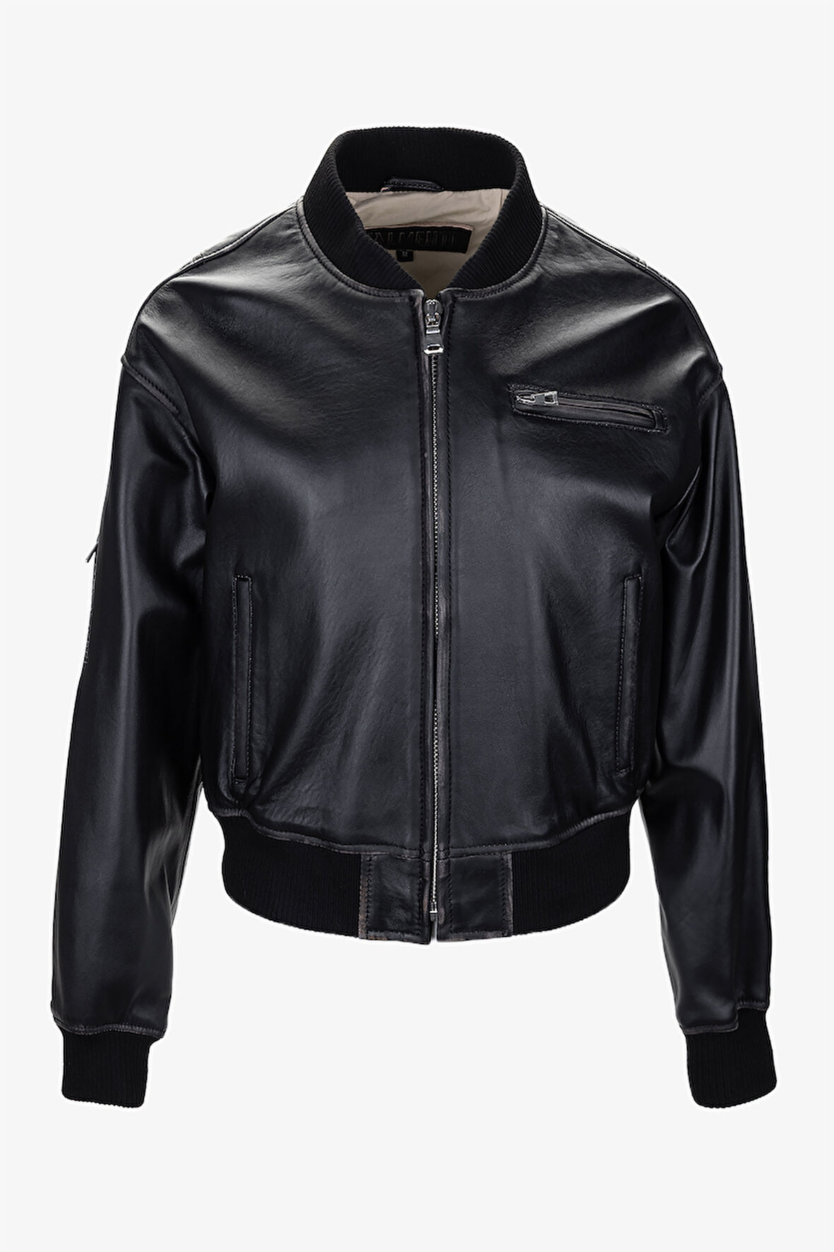 Valmenti Kadın Hakiki Deri Siyah Deri Mont 993 BOMBER BYN DERIMONT SK25/26 SIYAH SILME