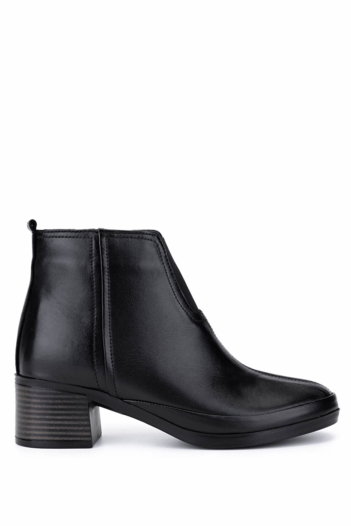 Tamer Tanca Kadın Hakiki Deri Siyah Topuklu Bot 824 640 BN BOT SK25-26 SIYAH CILT