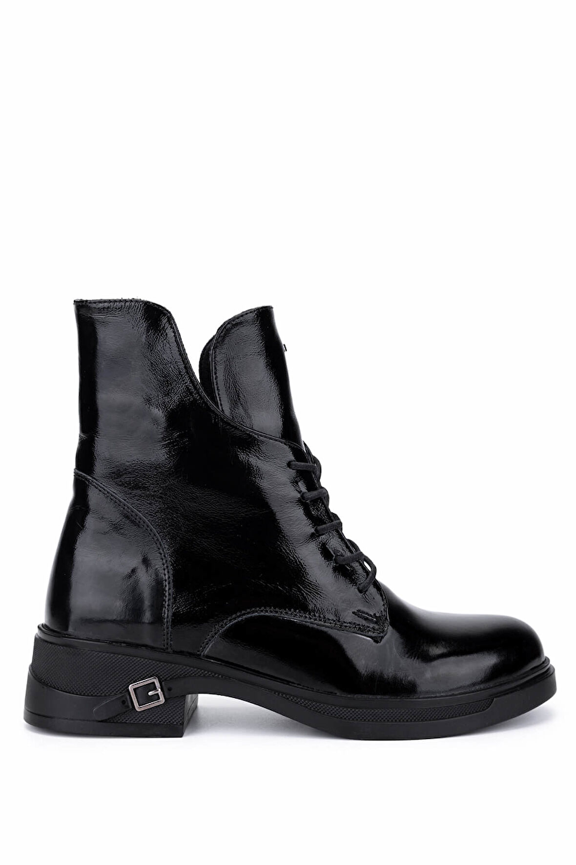 Tamer Tanca Kadın Siyah Rugan Casual Bot 1175 6512 BN BOT SK25-26 SIYAH RGN