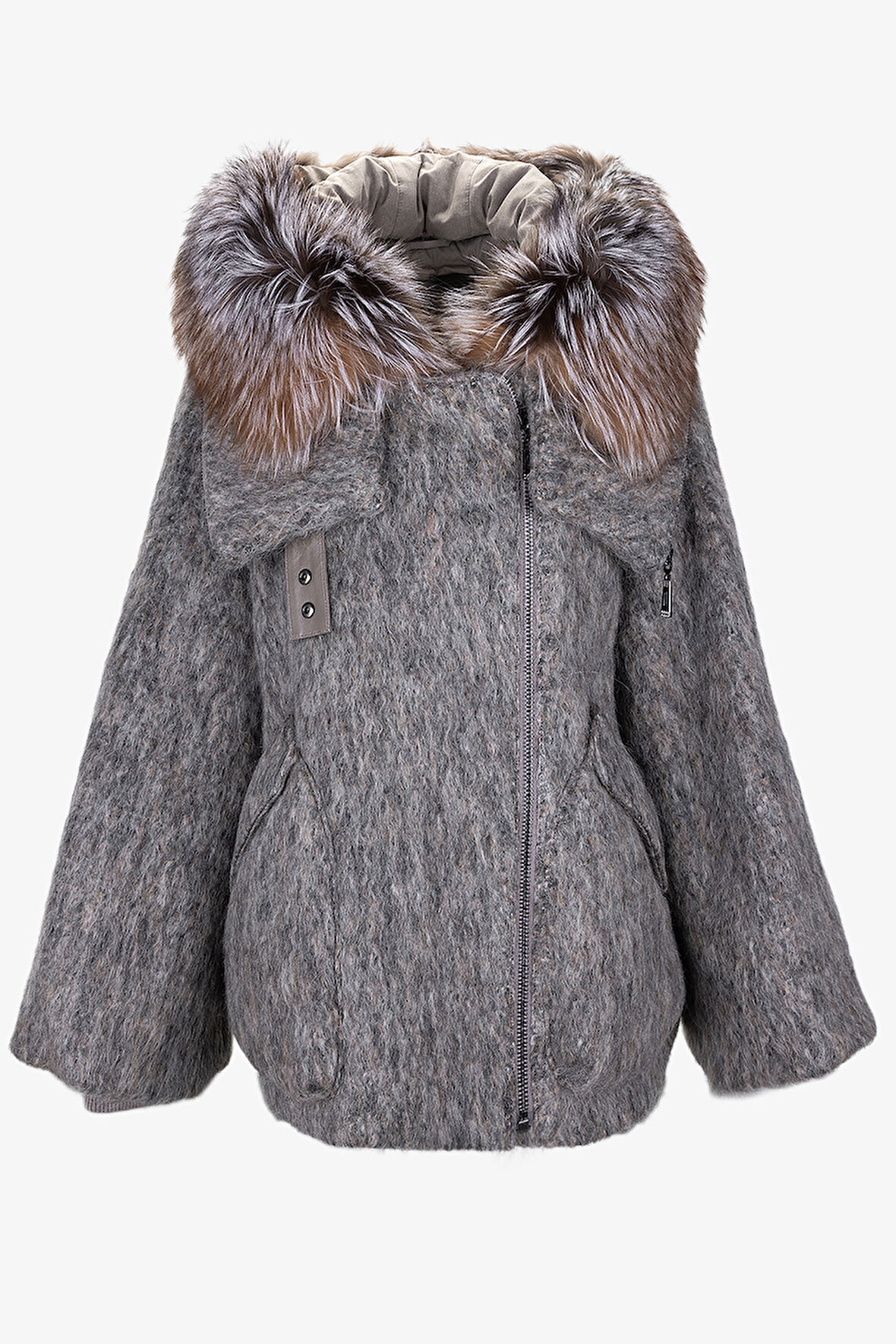 Valmenti Kadın Tekstil Vizon Kaban Mont 616 8576 BN KABAN SK25/26 VIZON