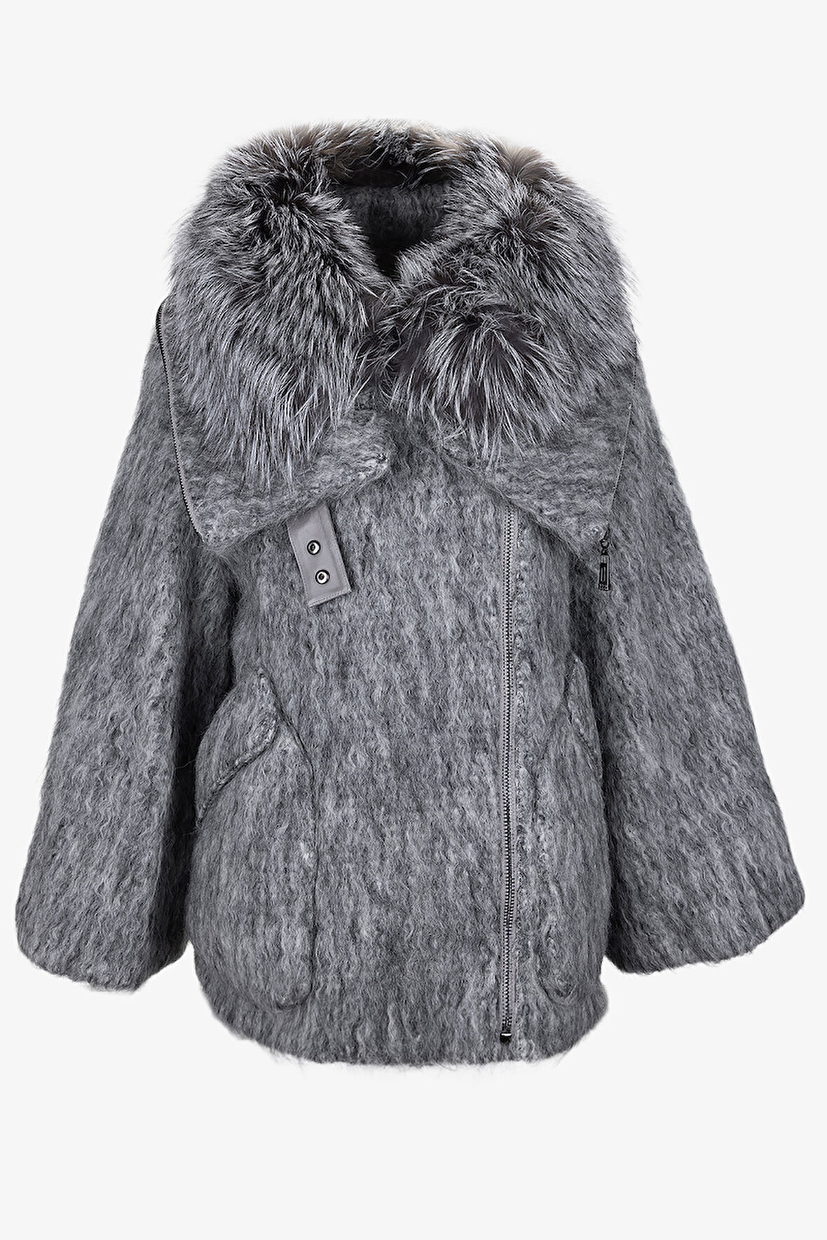 Valmenti Kadın Tekstil Gri Kaban Mont 616 85766 BN KABAN SK25/26 GRI