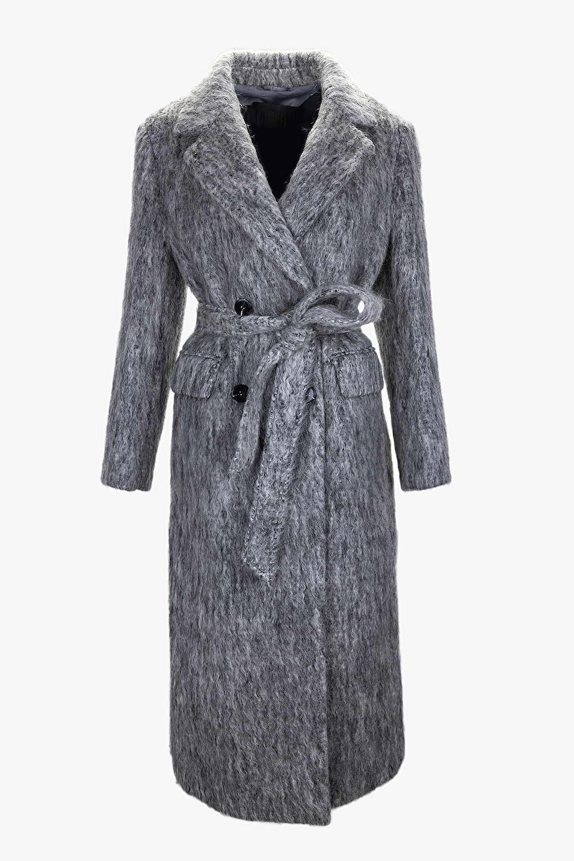 Valmenti Kadın Tekstil Gri Kaban Mont 616 85809 BN MANTO SK25/26 GRI