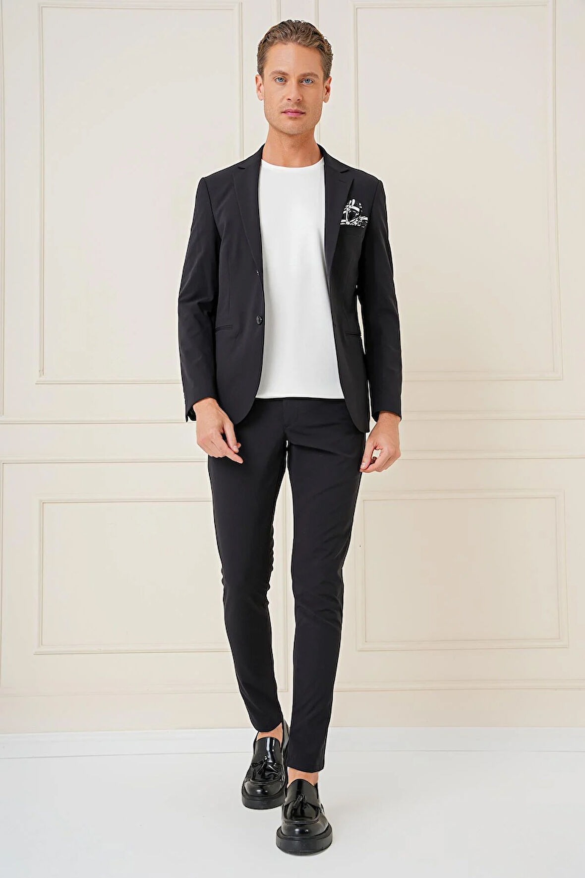 C 680 Slim Fit Siyah Spor Ceket