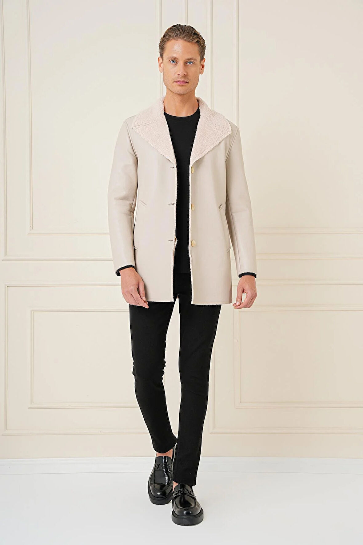 KA 090 Slim Fit Taş Spor Kaban