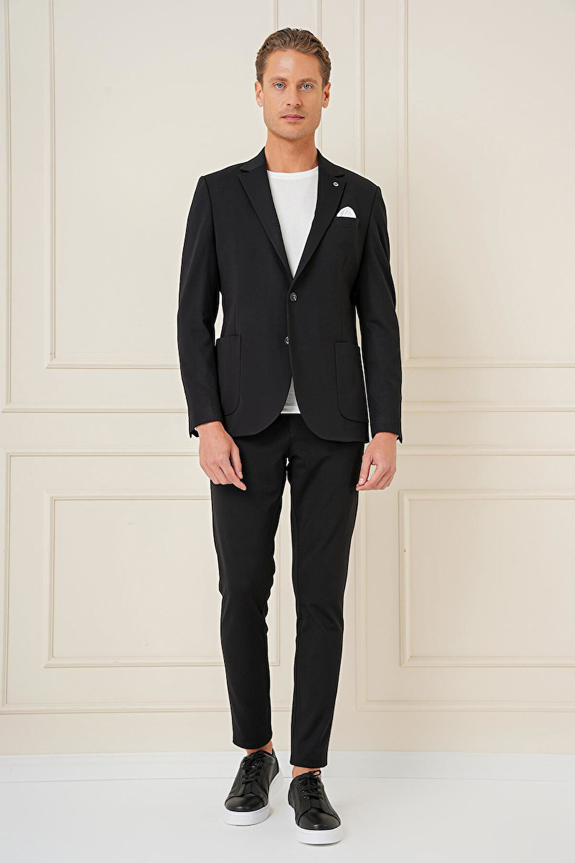 C 690 Slim Fit Siyah Spor Ceket