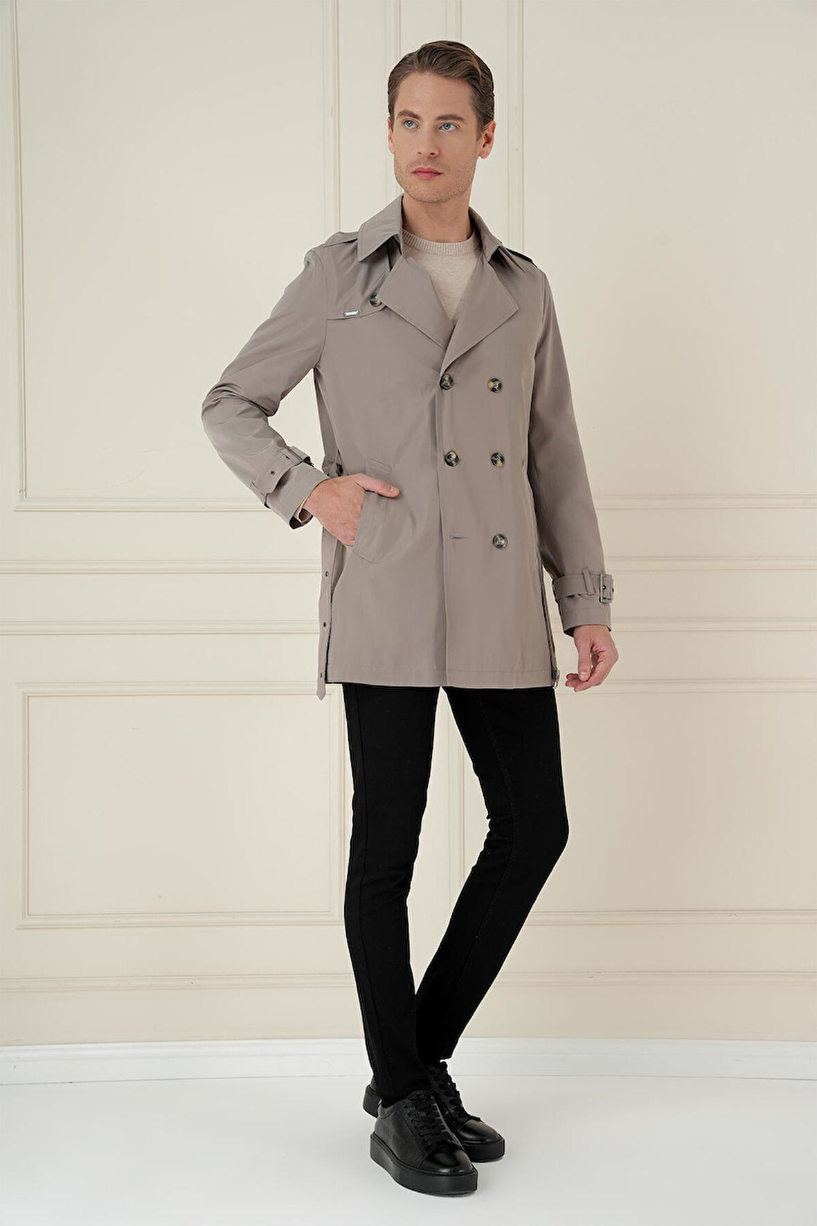 TRENÇKOT 04 Bej Pardösü