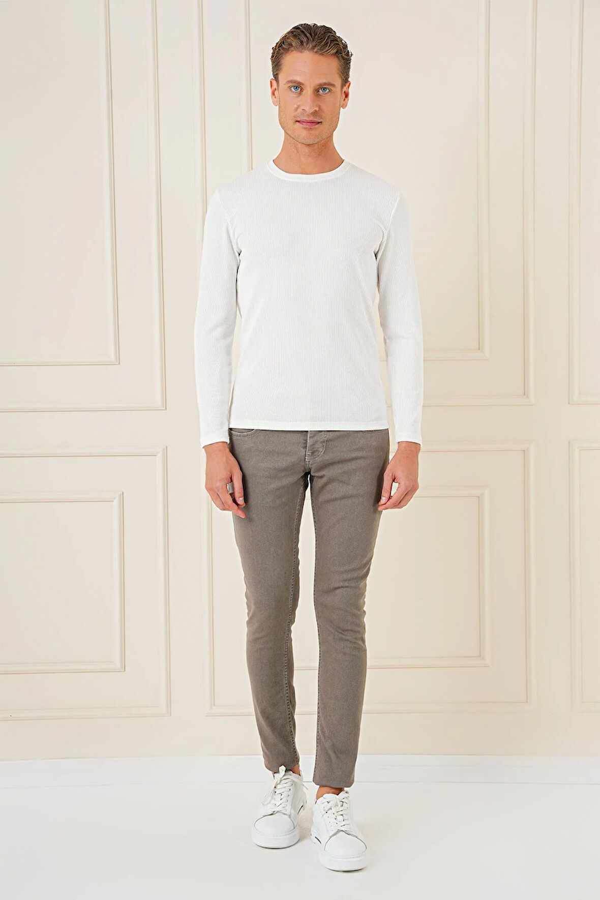 DENİM PNT 124 Haki Jean Pantolon